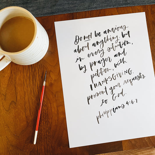A Bible Verse a Day - A Hand Lettering Challenge