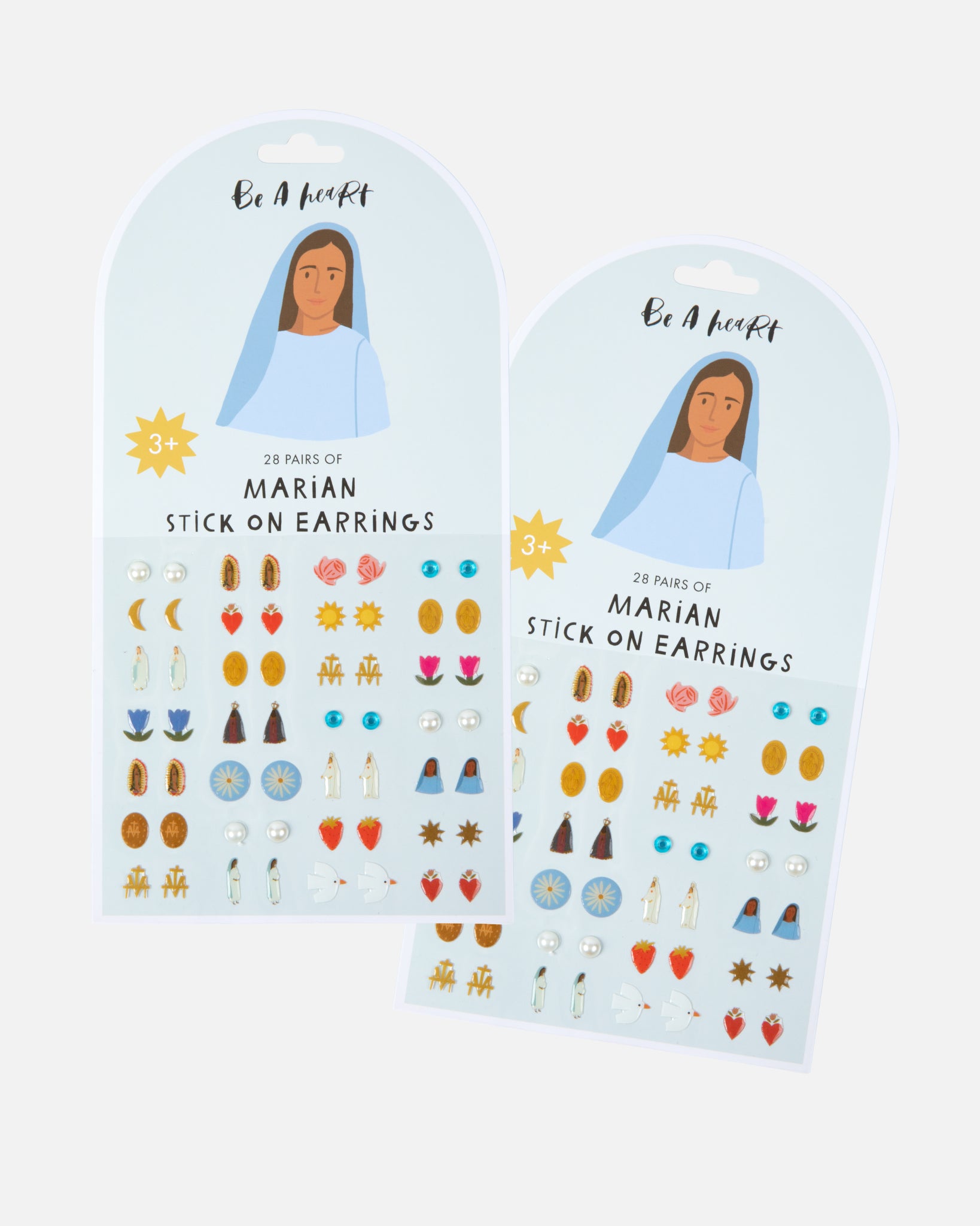 2 Pack Marian Stick On Earrings