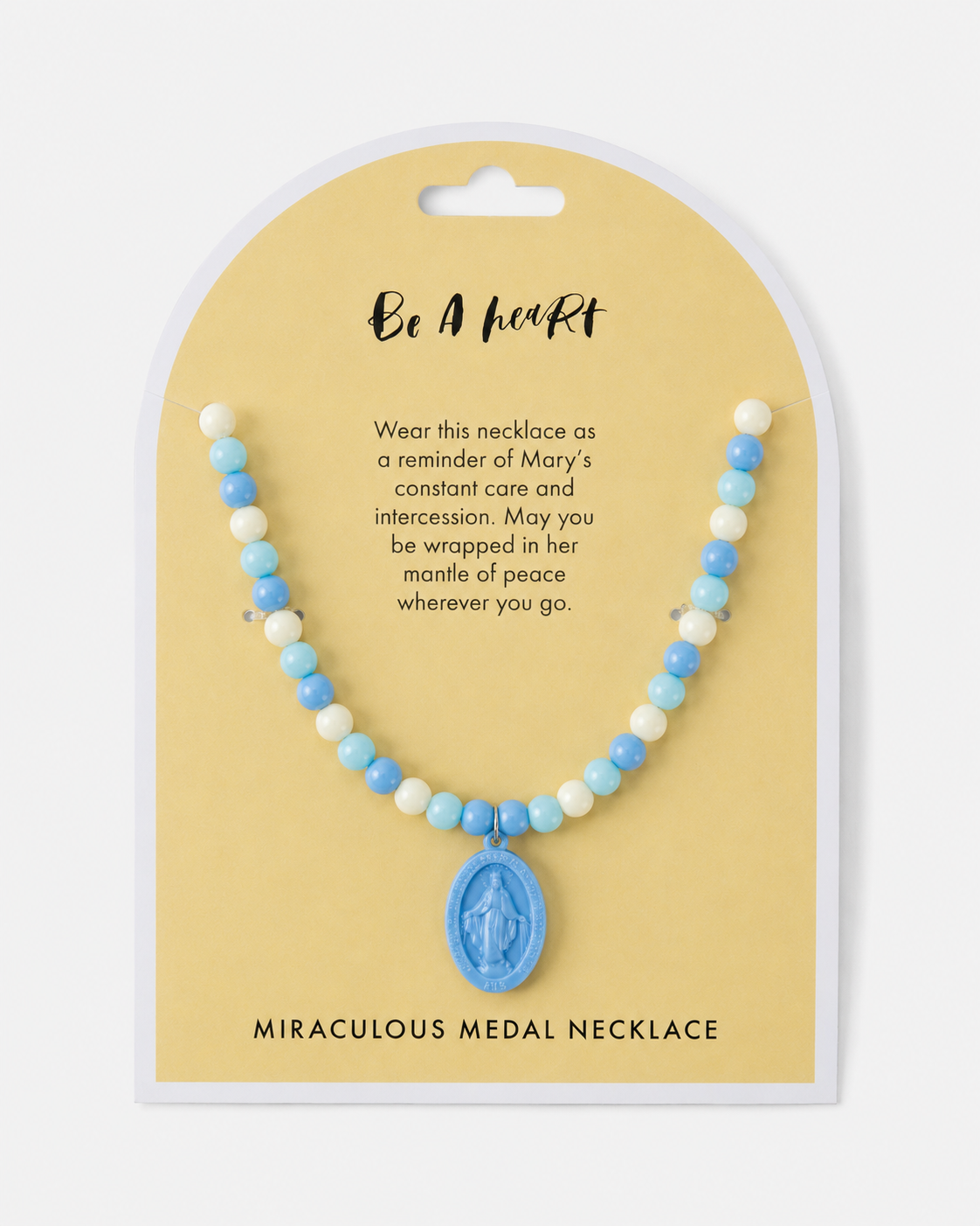 Blue Miraculous Medal Necklace for Girls