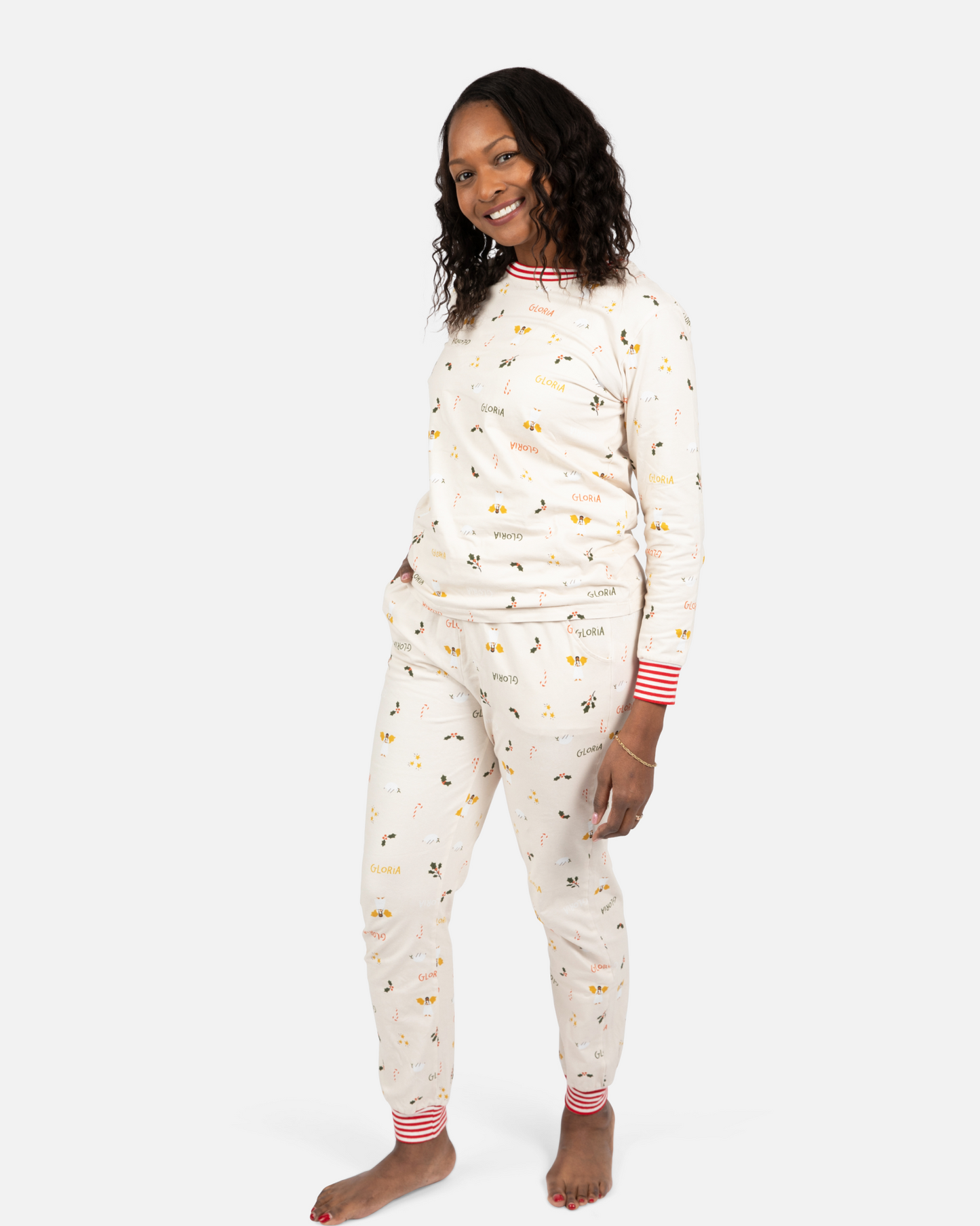 Women's Christmas Pajama Long Sleeve Shirt