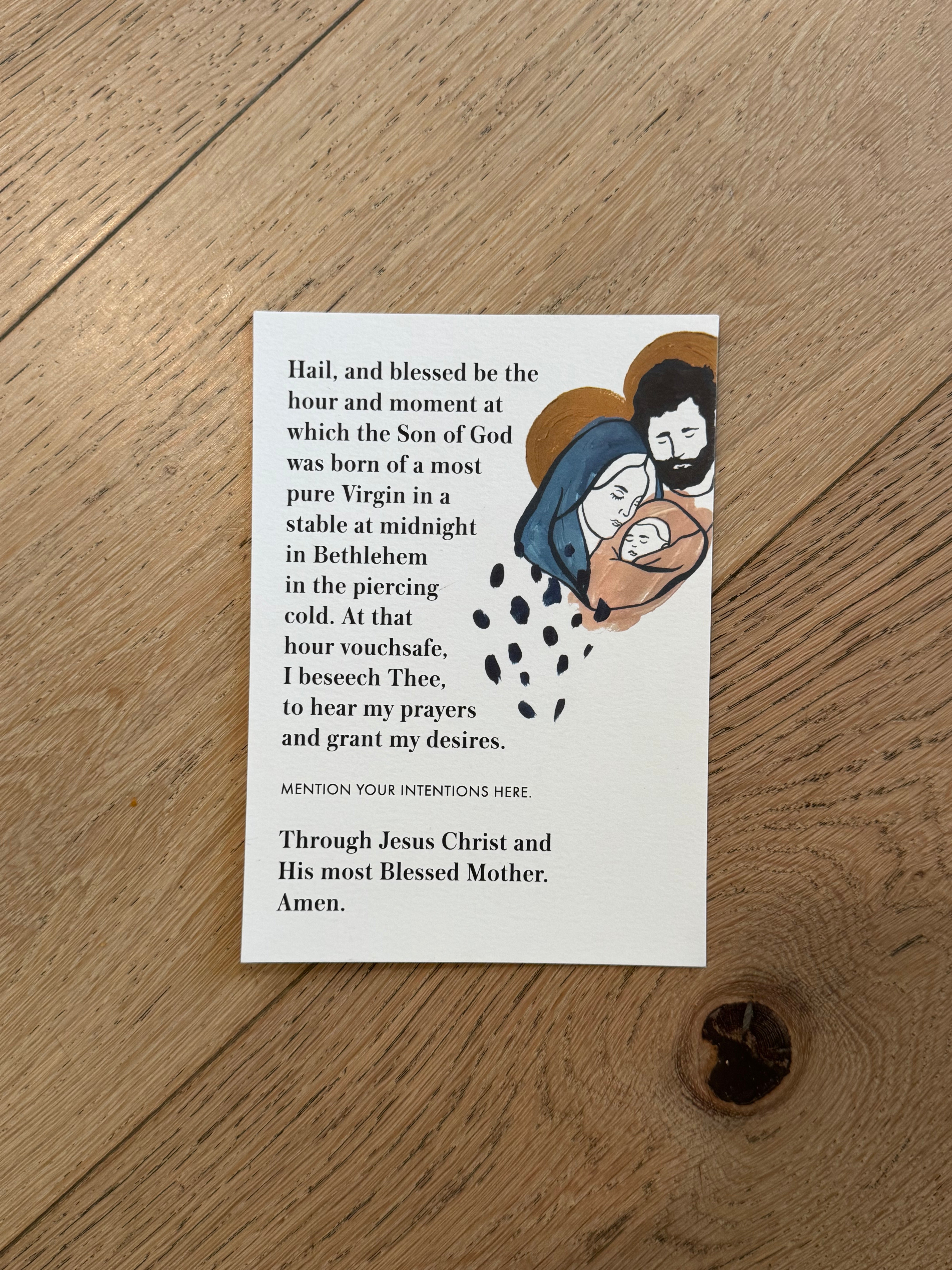 SECONDS Christmas Novena 5x7 Print