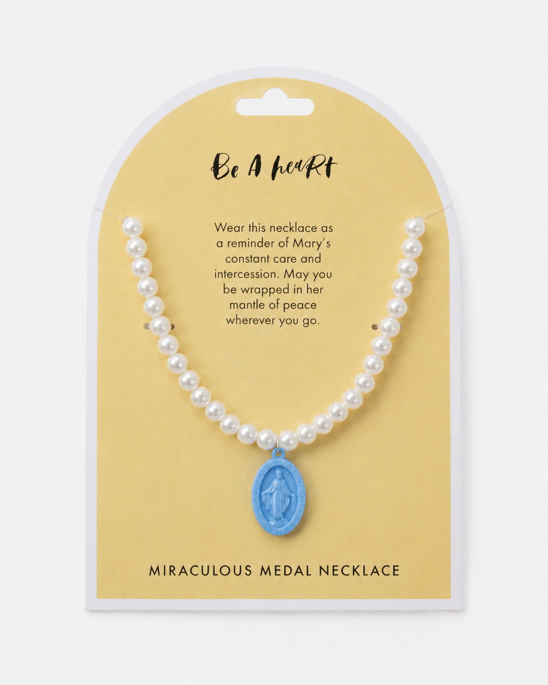 Pearl Miraculous Medal Necklace for Girls