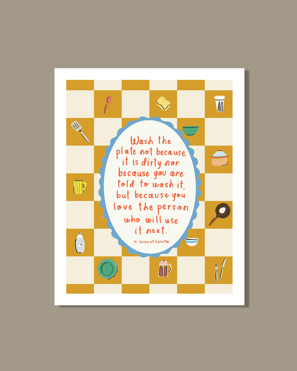 Wash the Dishes 8x10 Print