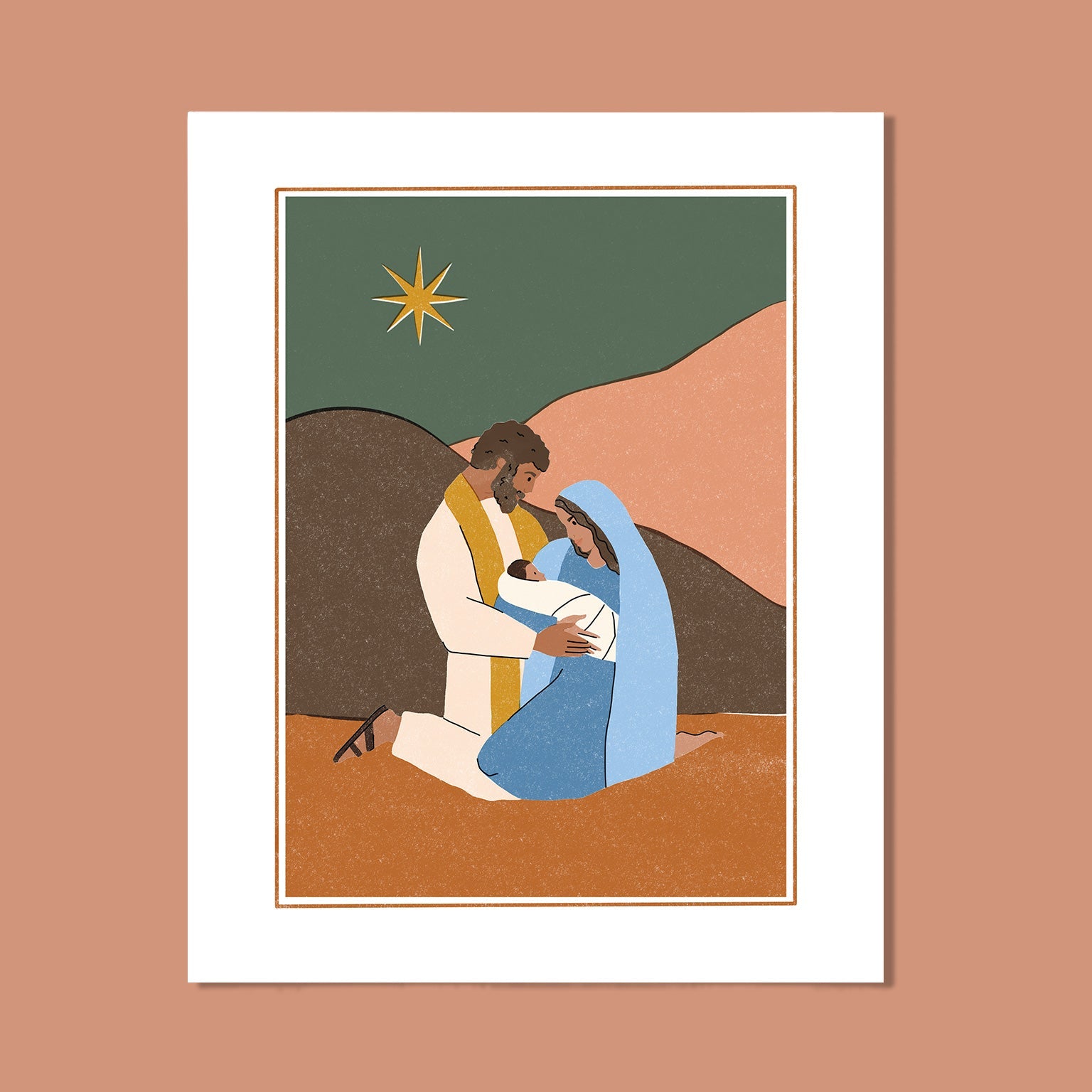 A Thrill of Hope Nativity 8x10 Christian Art Print