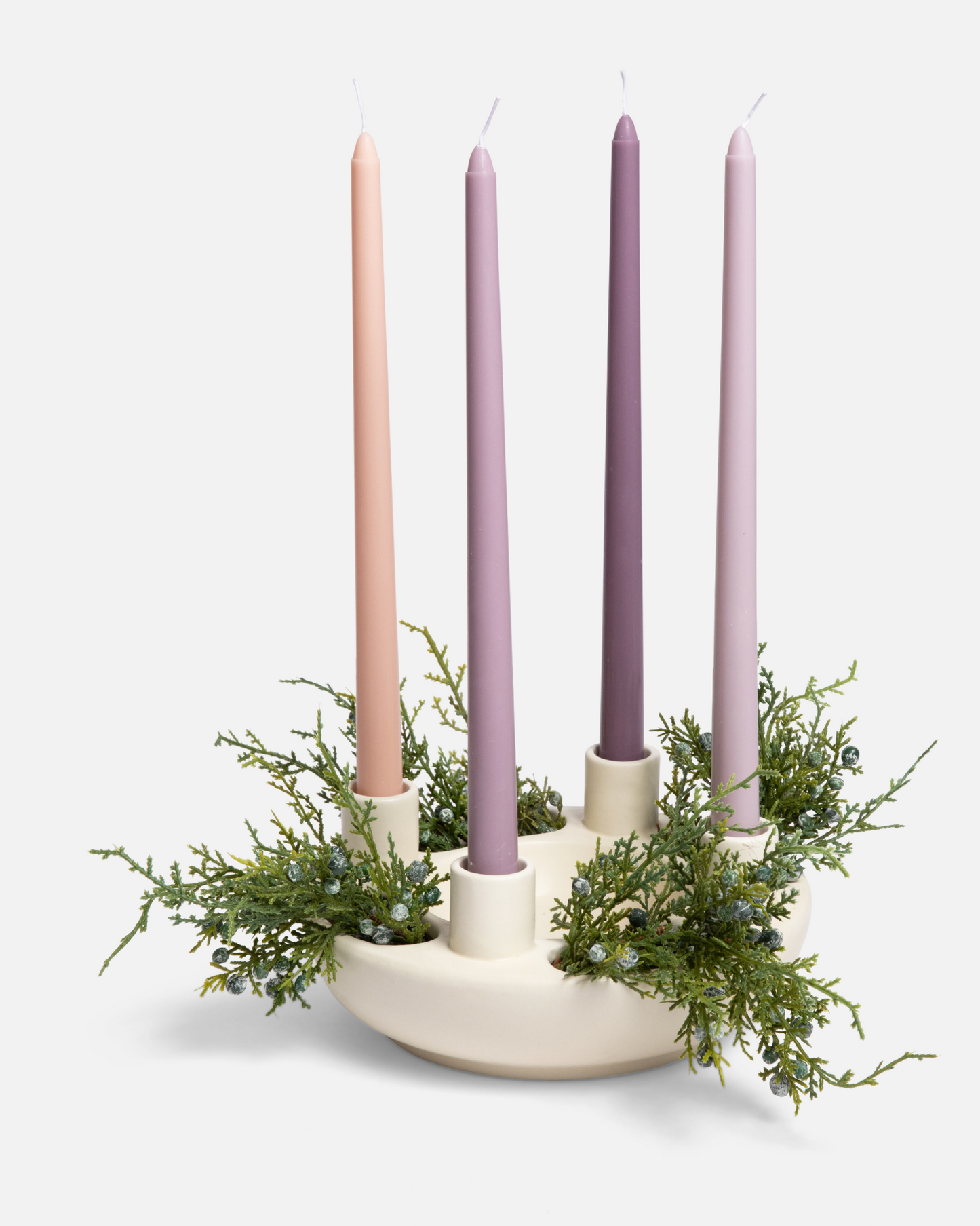 Muted Advent Candles