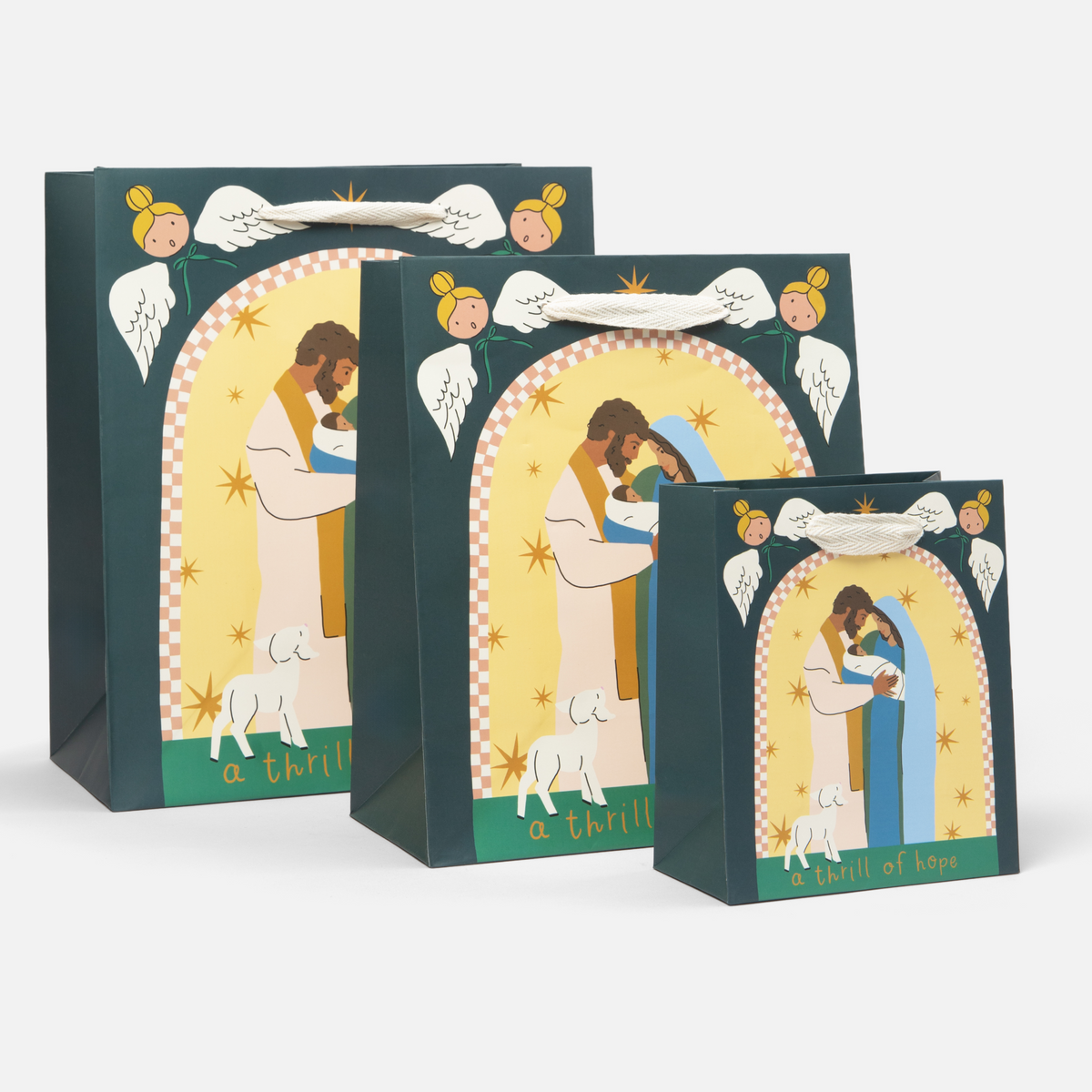 Gift Bags Set of 5 – Decorative Christian Gift Bags