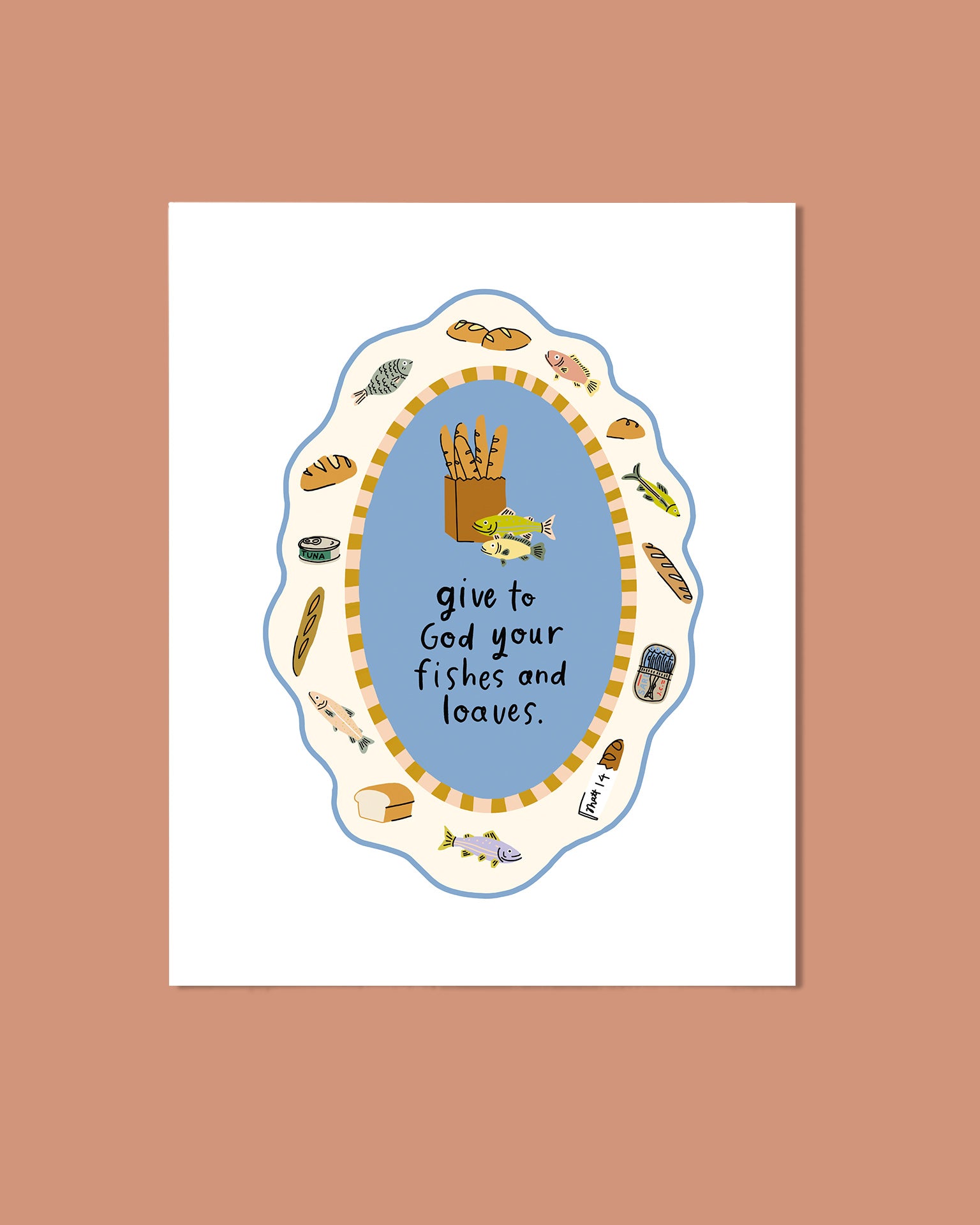 PREORDER Fishes & Loaves 8x10 Print