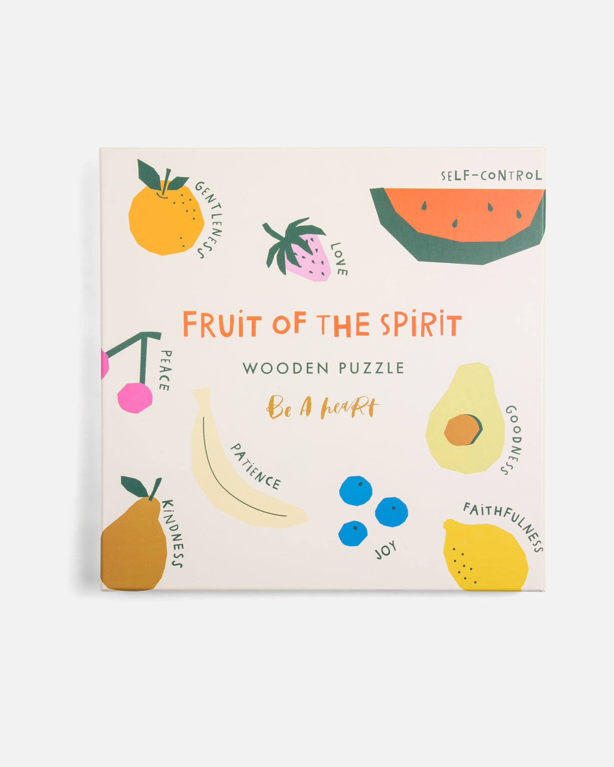 Fruit of the Spirit Wooden Puzzle storage box by Be A Heart