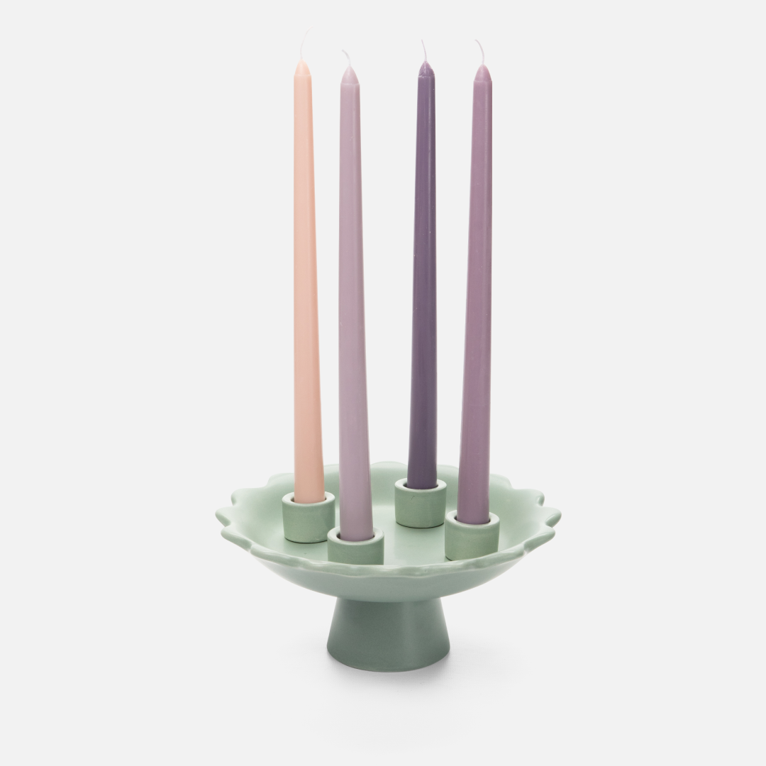 SECONDS Sage Scalloped Advent Wreath