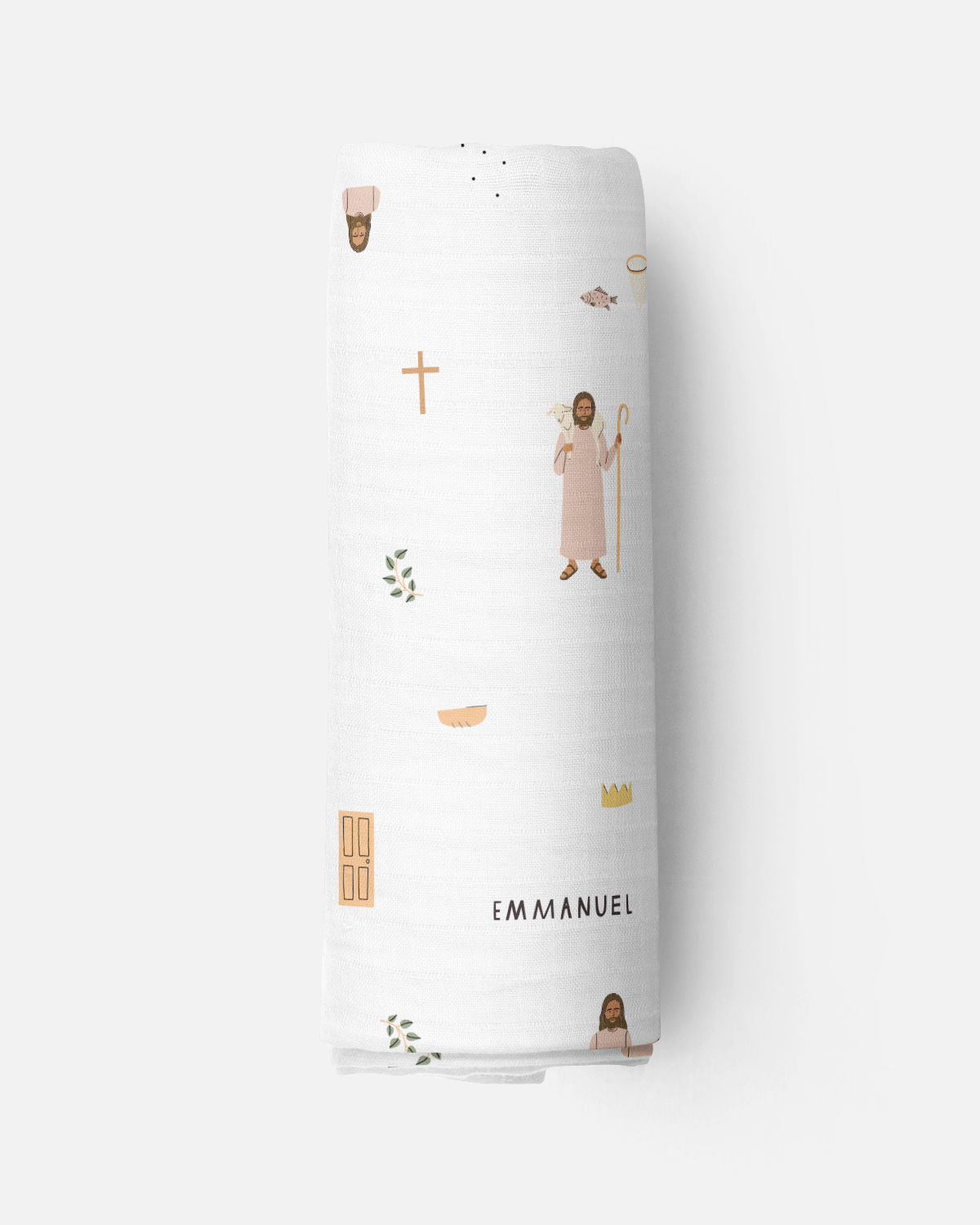 Catholic Muslin Swaddle Baby Blanket