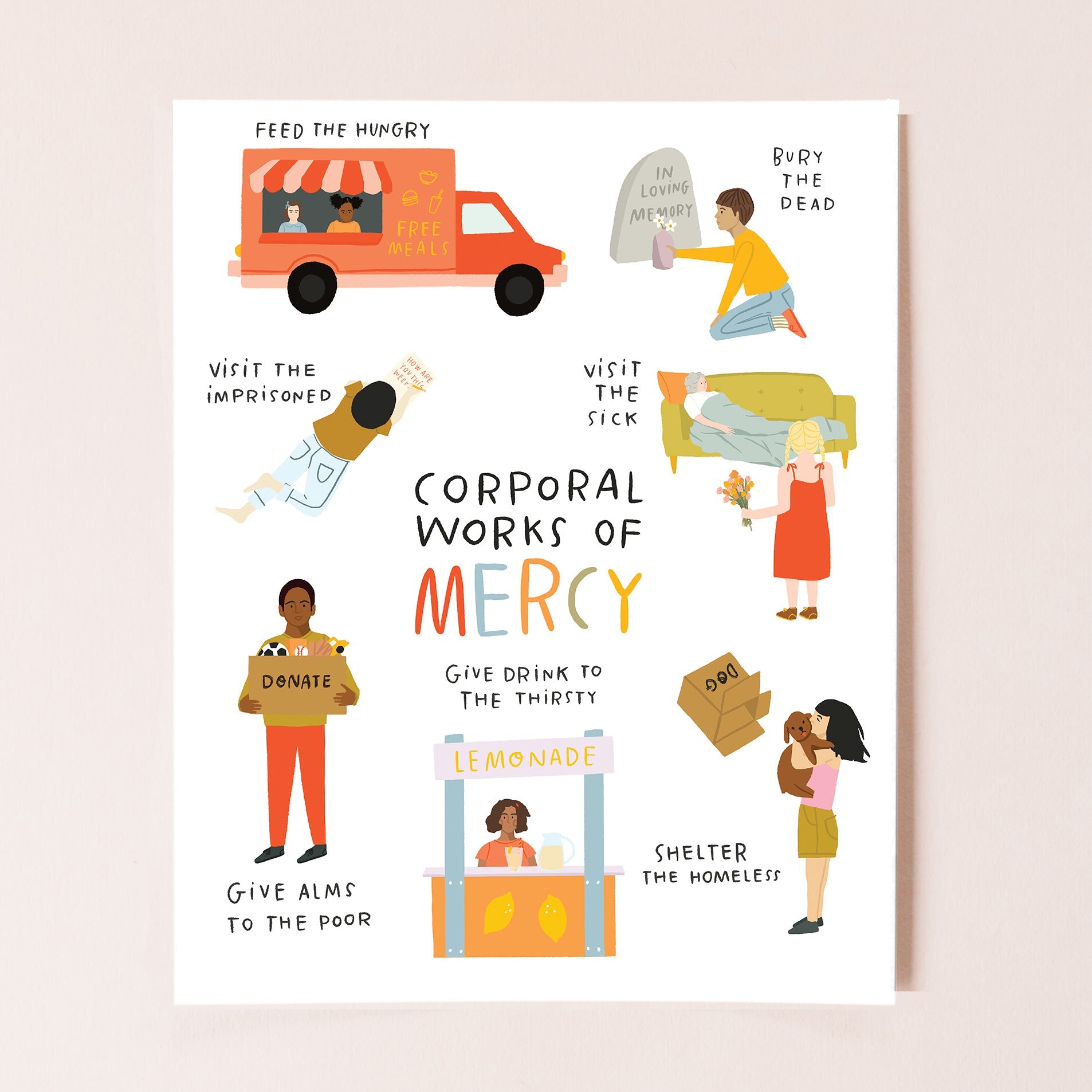 Corporal Works of Mercy 16x20 Print