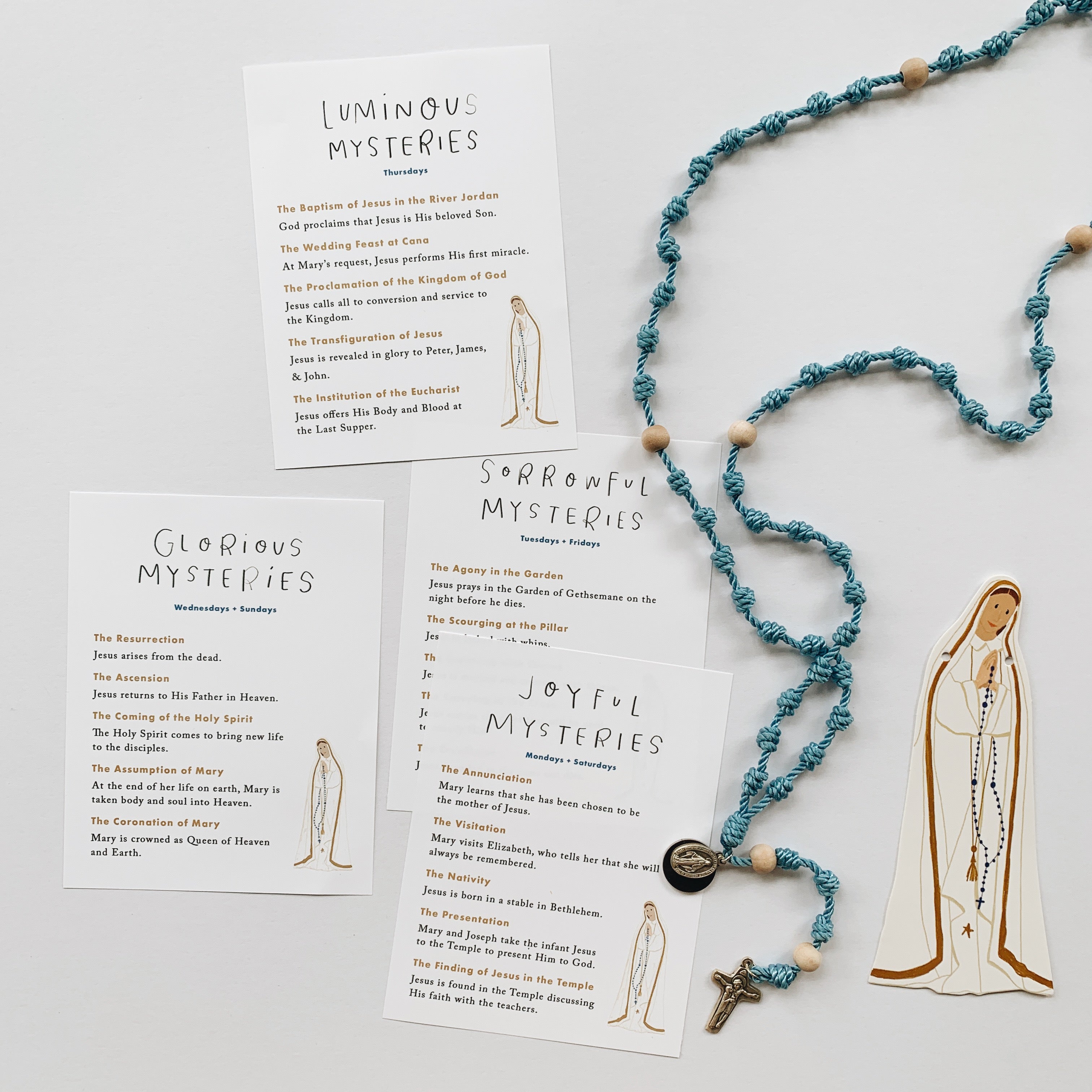 free mysteries of the rosary card download