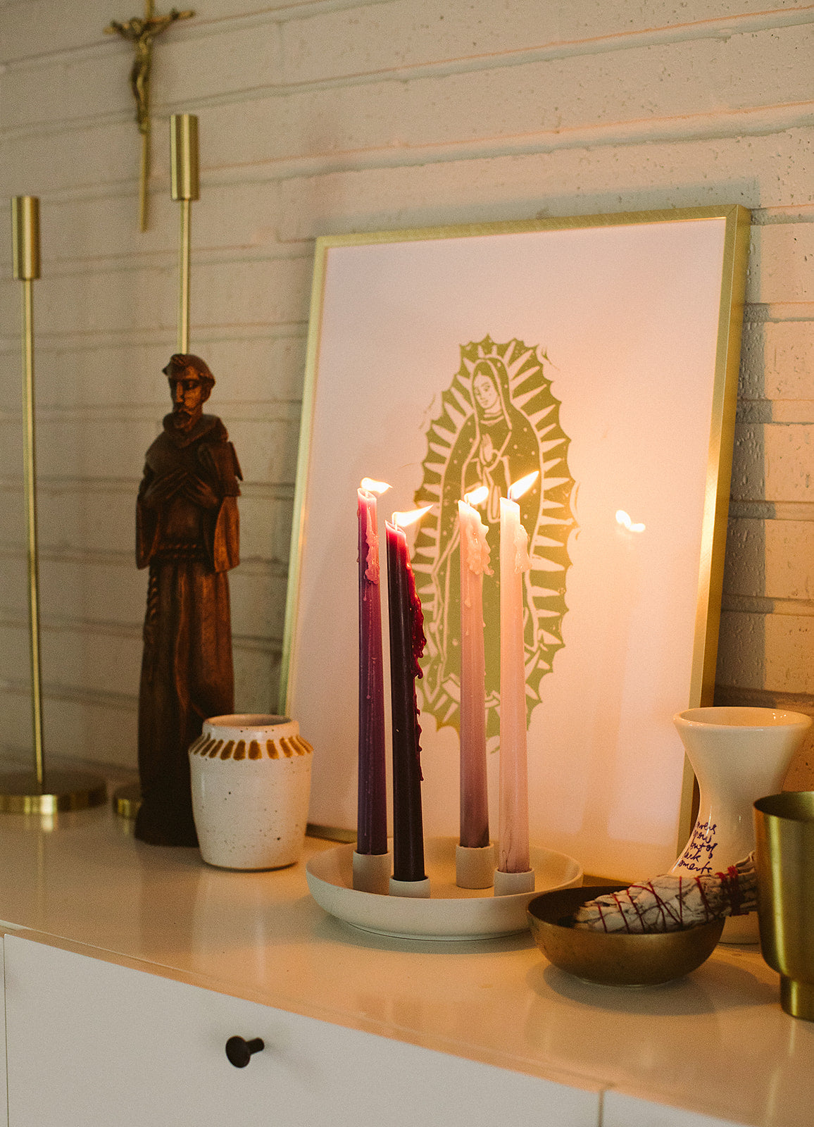How to get your advent candles to stay in the wreath