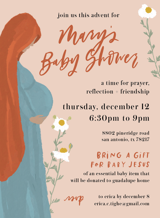 Throw a Baby Shower for Mary