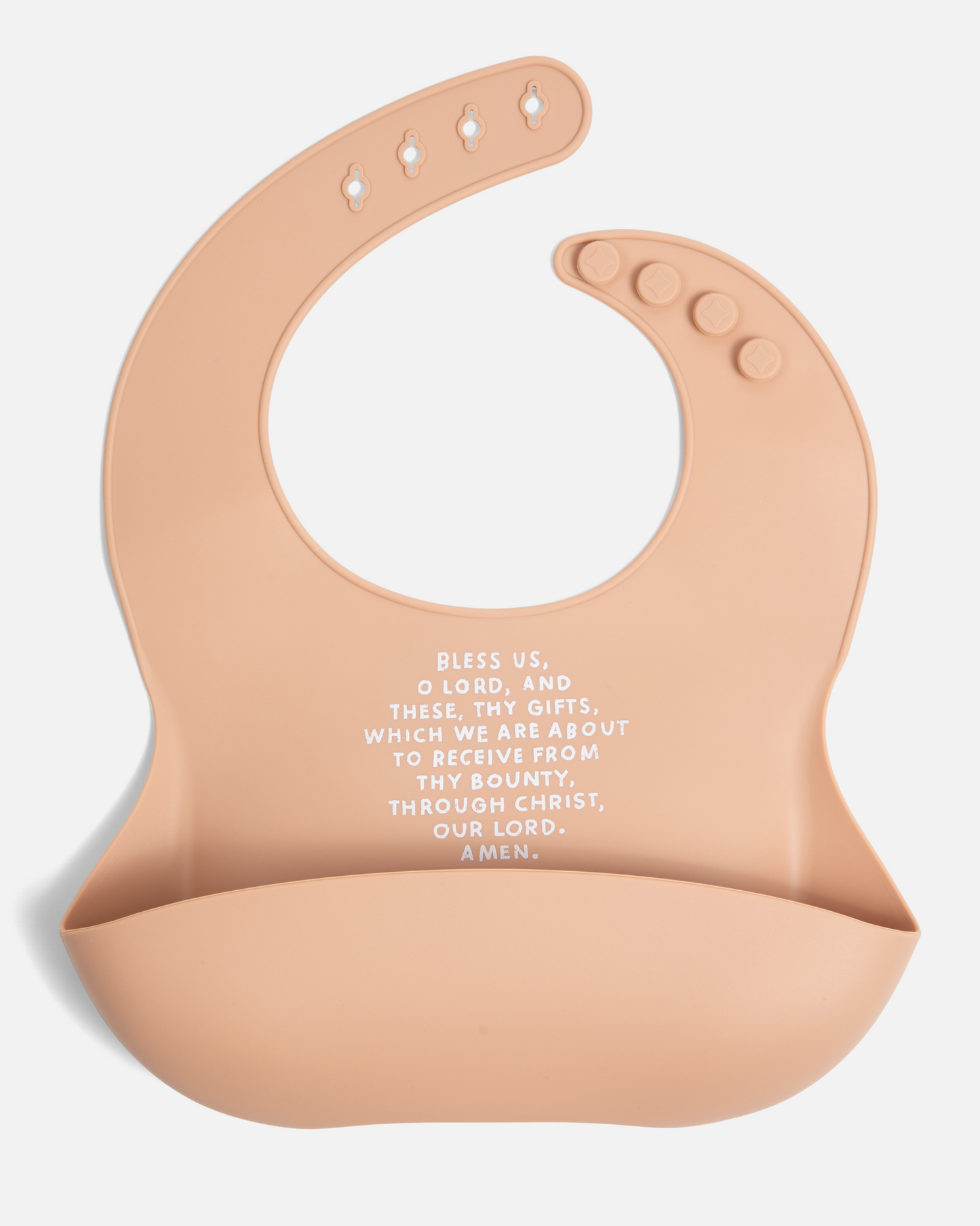 Meal Blessing Silicone Bib