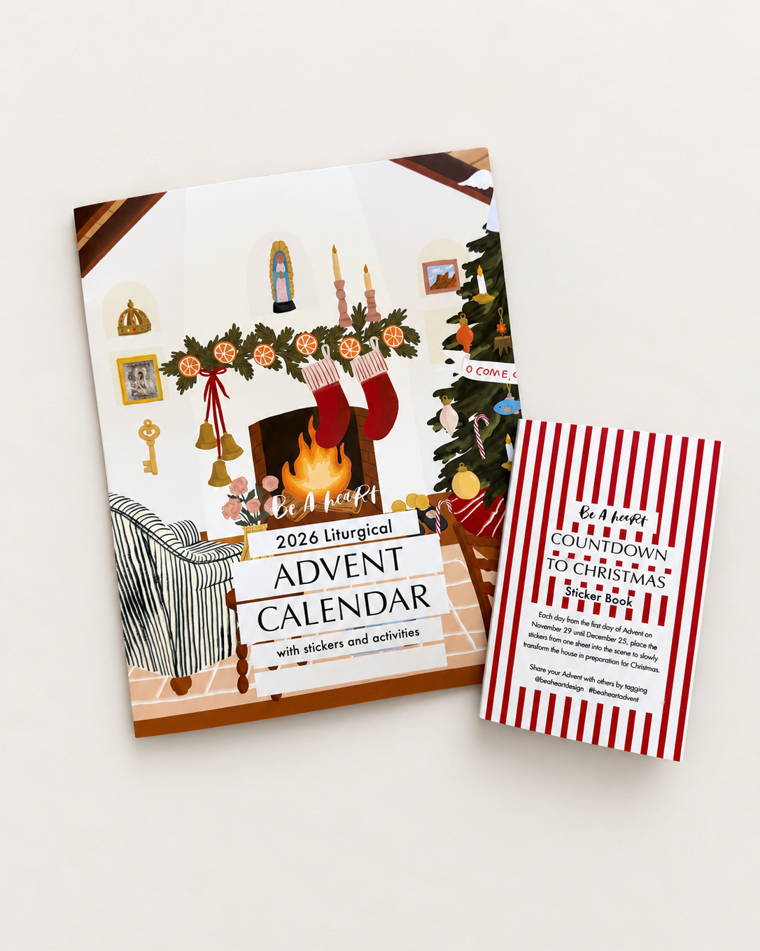 Liturgical Advent Calendar Catholic Feast Days Sticker BOok
