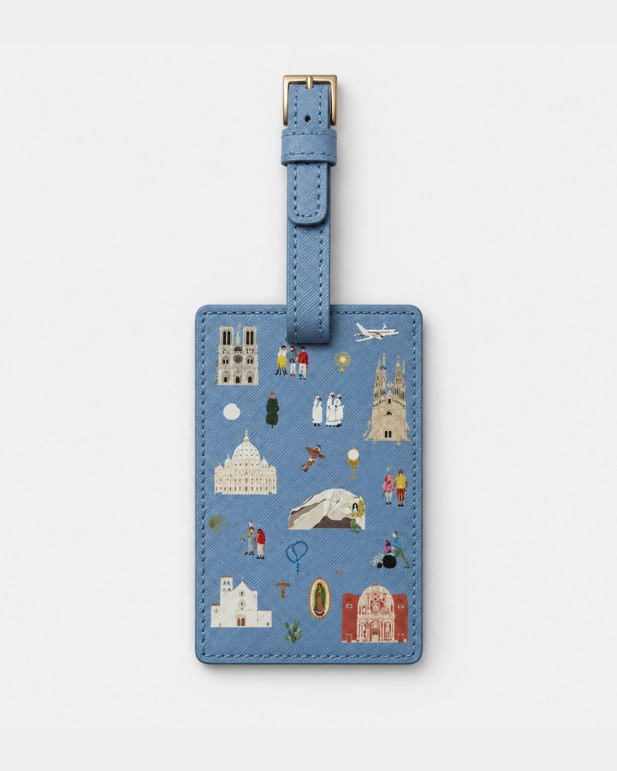 Catholic Pilgrim Luggage Tag
