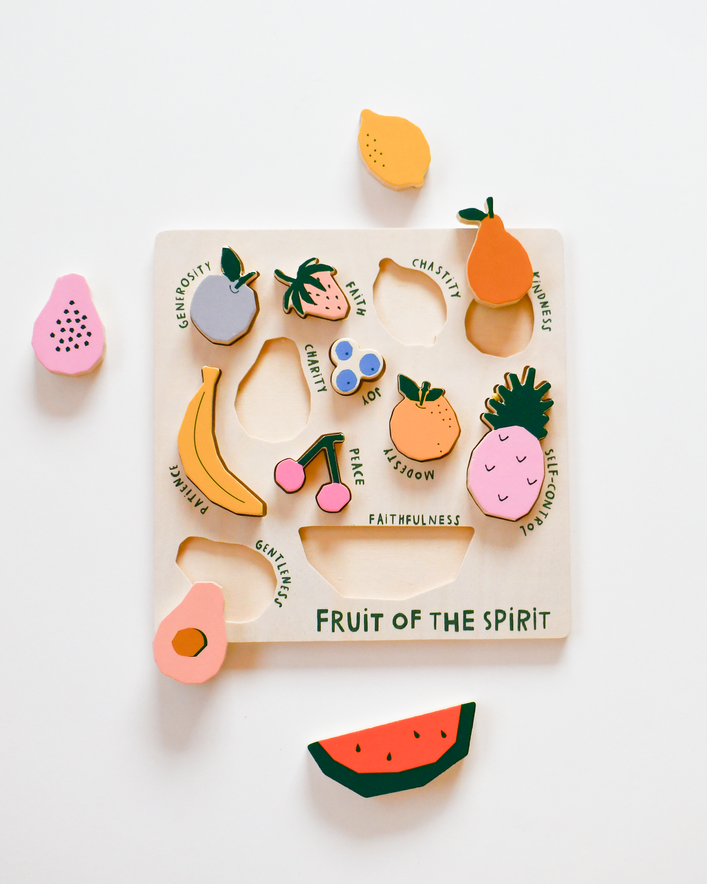 Be A Heart Fruit of the Spirit Wooden Puzzle