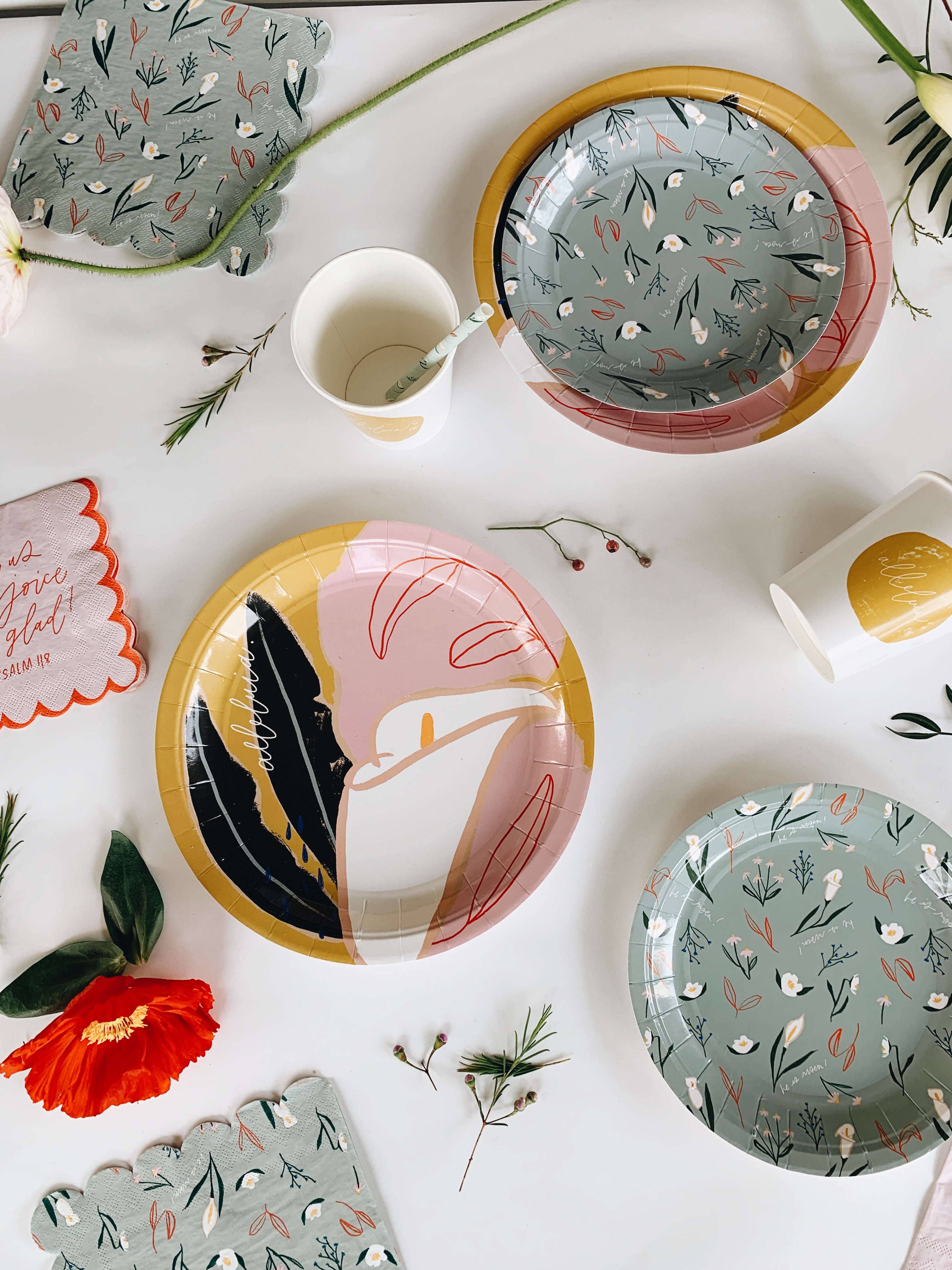 DISCONTINUED Everyday is Easter Cocktail Paper Plates