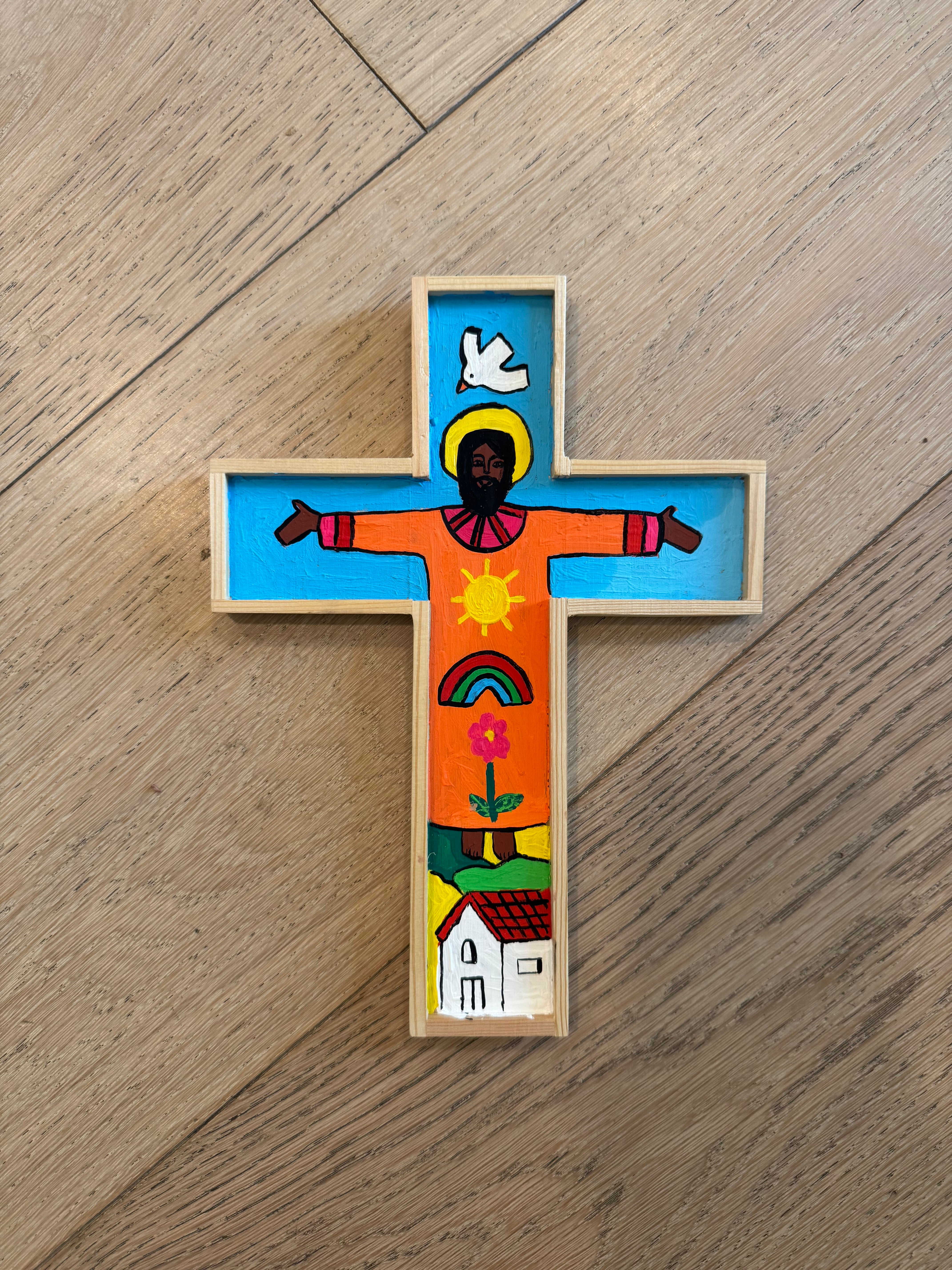Hand Painted Cross from Living the Seasons
