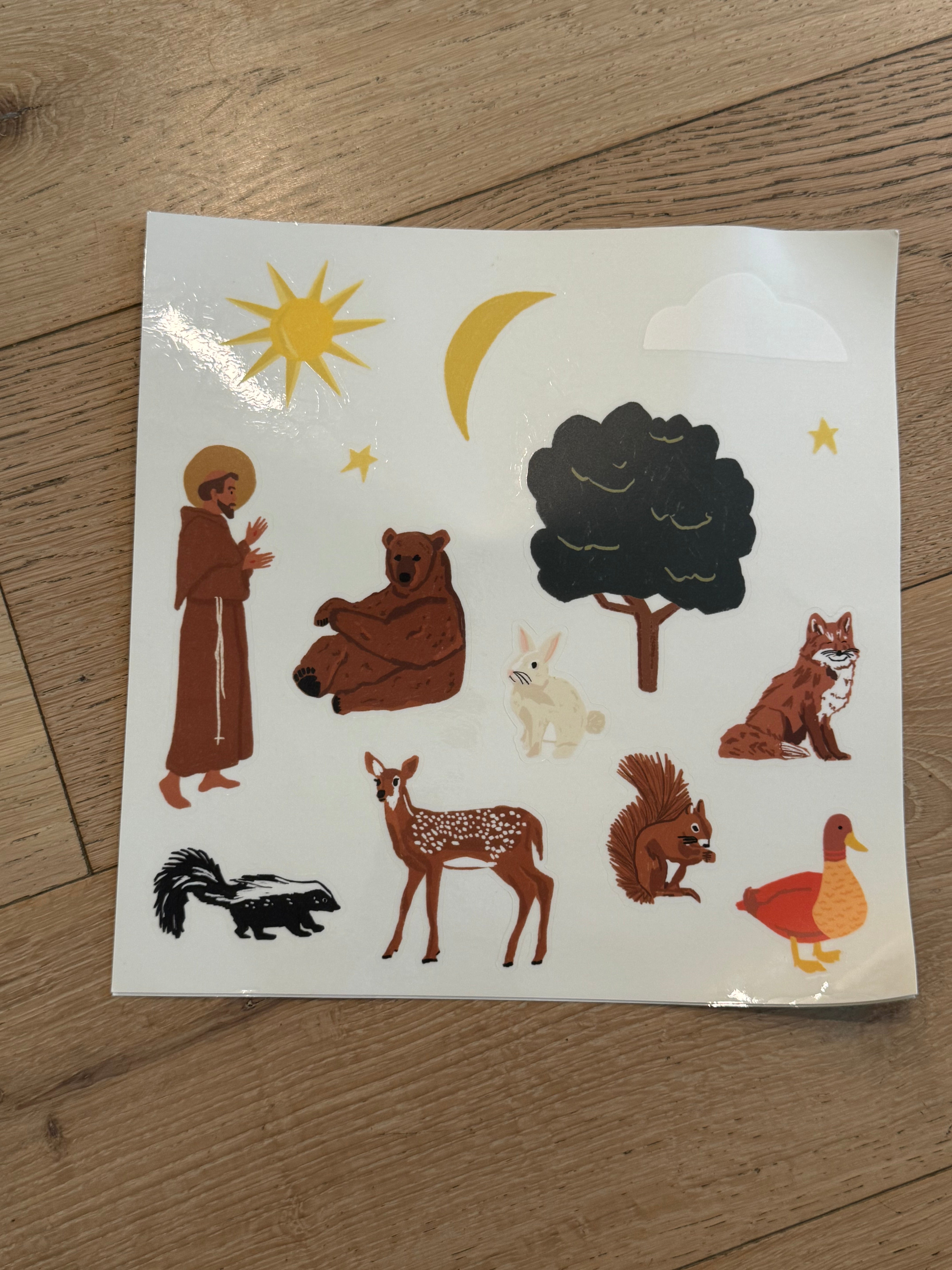 SAMPLE St. Francis Window Clings
