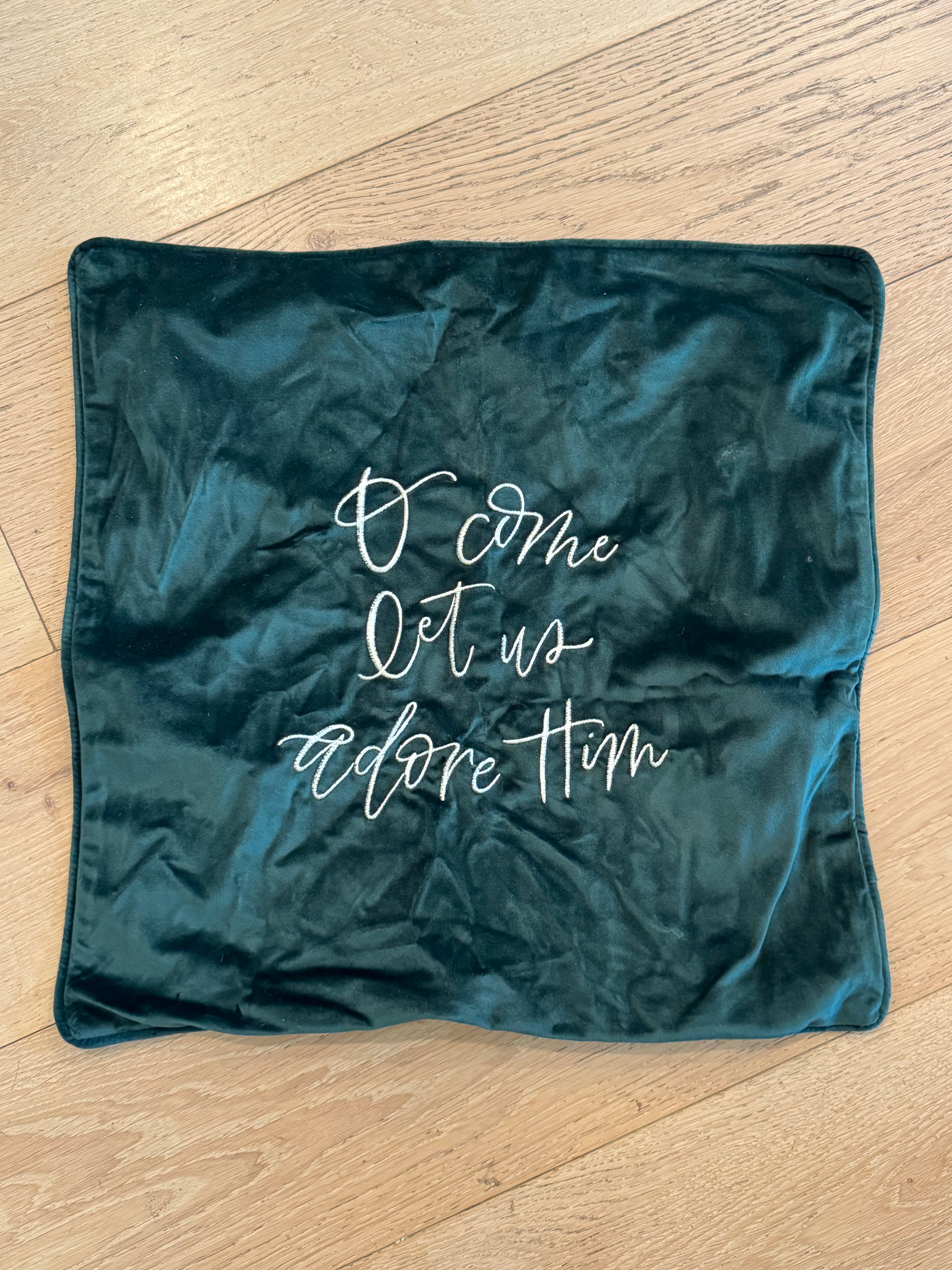SECONDS O Come Let Us Adore Him Pillowcover