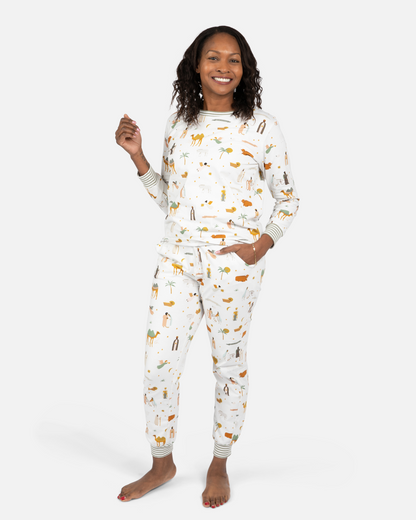 Women's Christmas Pajama Jogger Pants