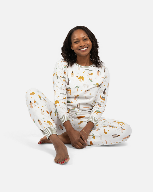 Women's Christmas Pajama Long Sleeve Shirt