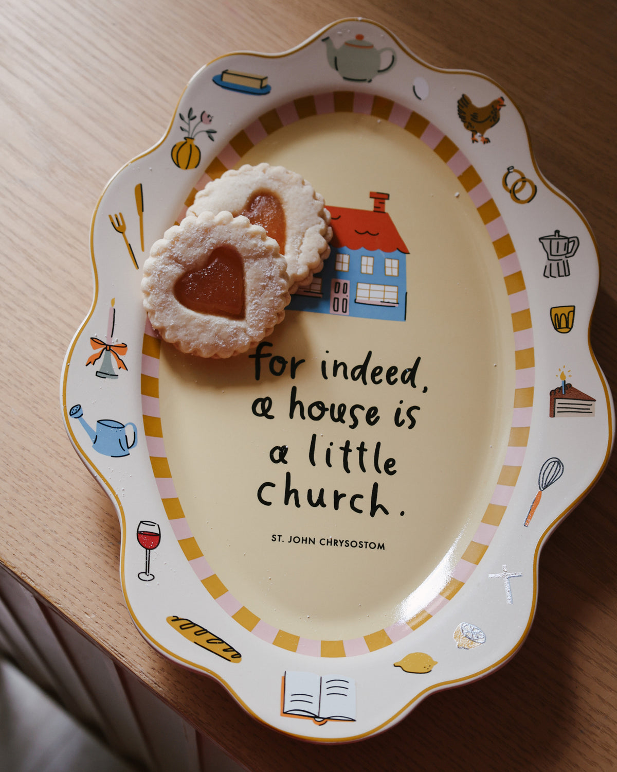 PREORDER A House is a Little Church Platter