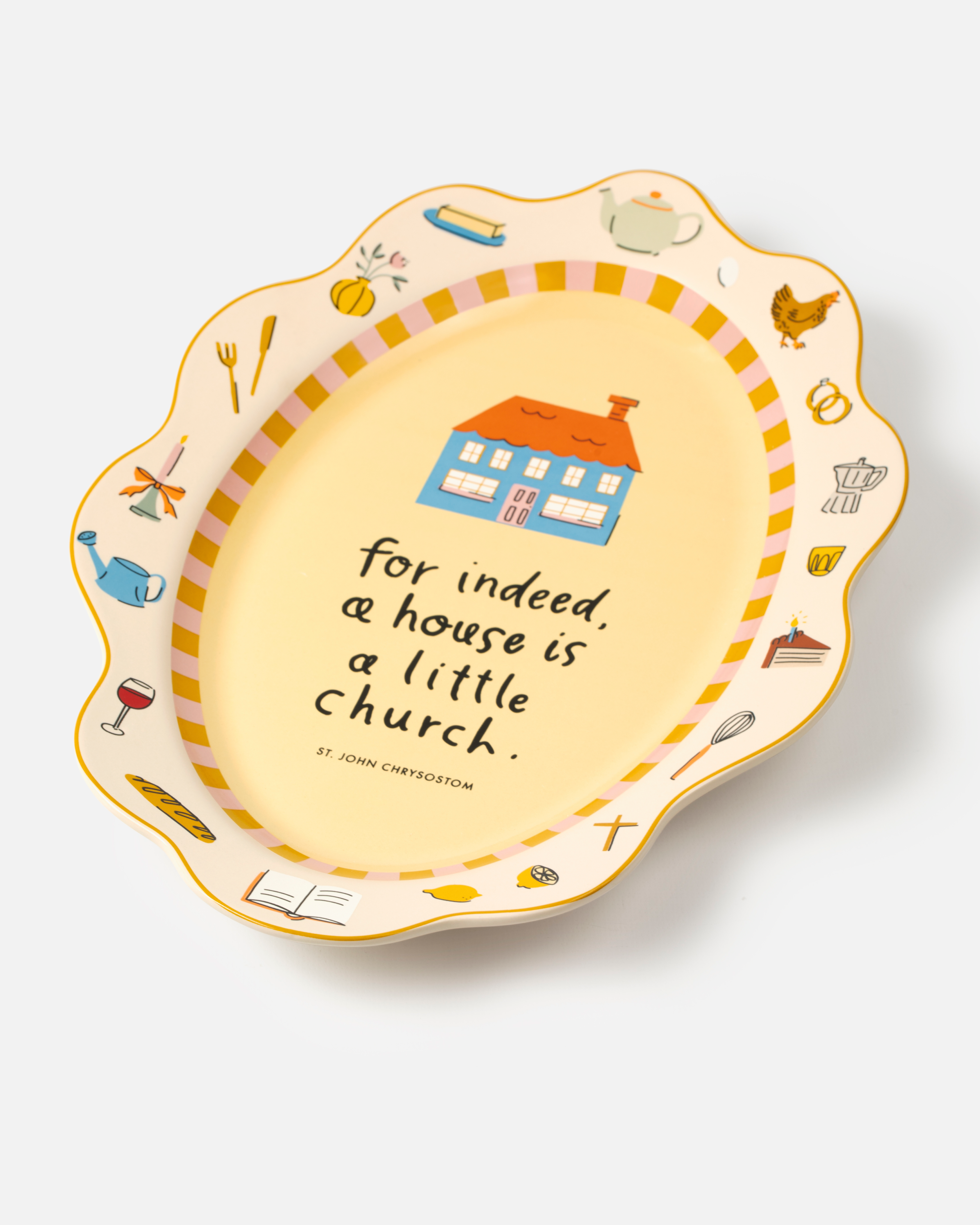 PREORDER A House is a Little Church Platter