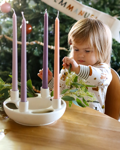 Modern Ceramic Advent Wreath