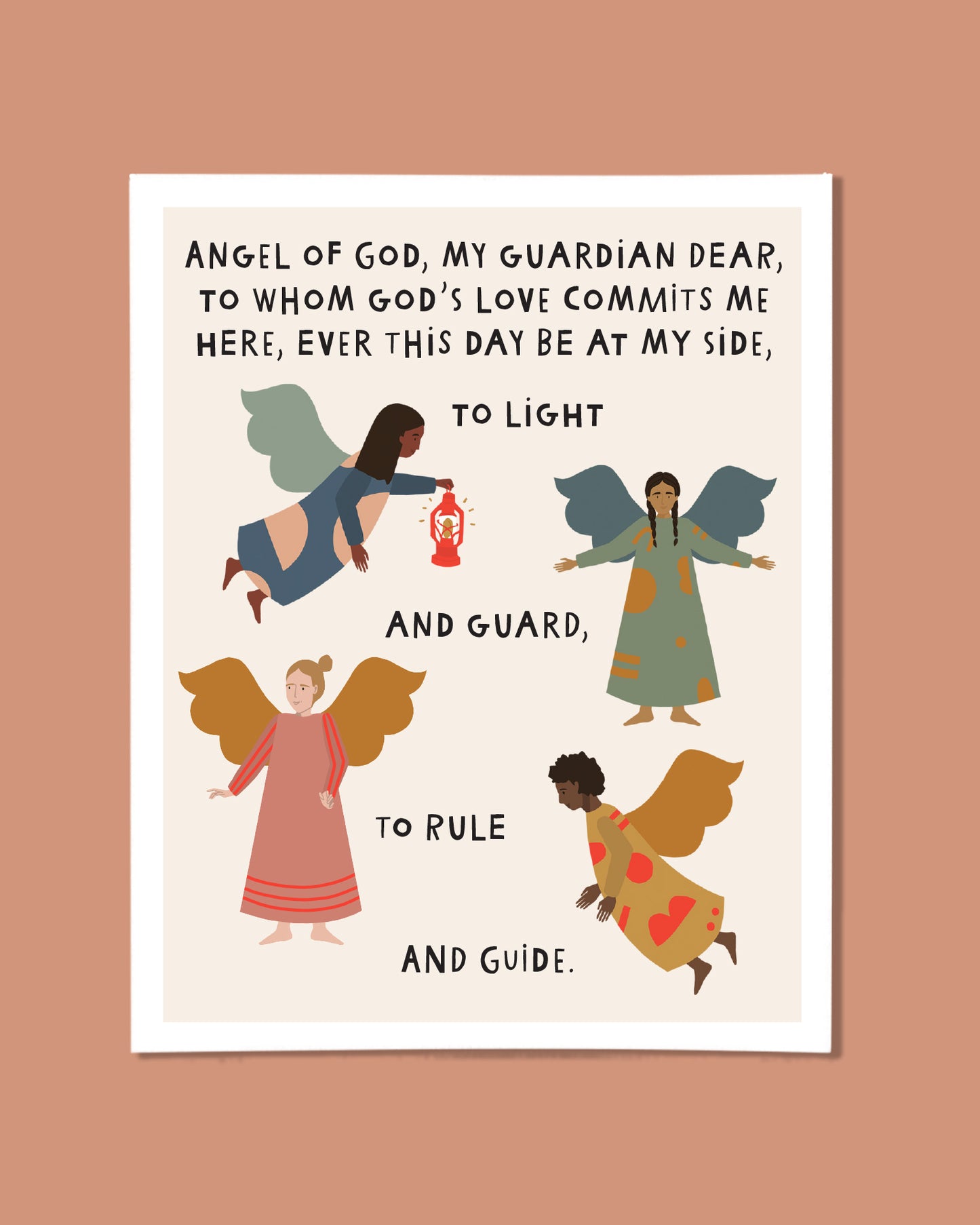 Angel of God Prayer - Downloadable Print