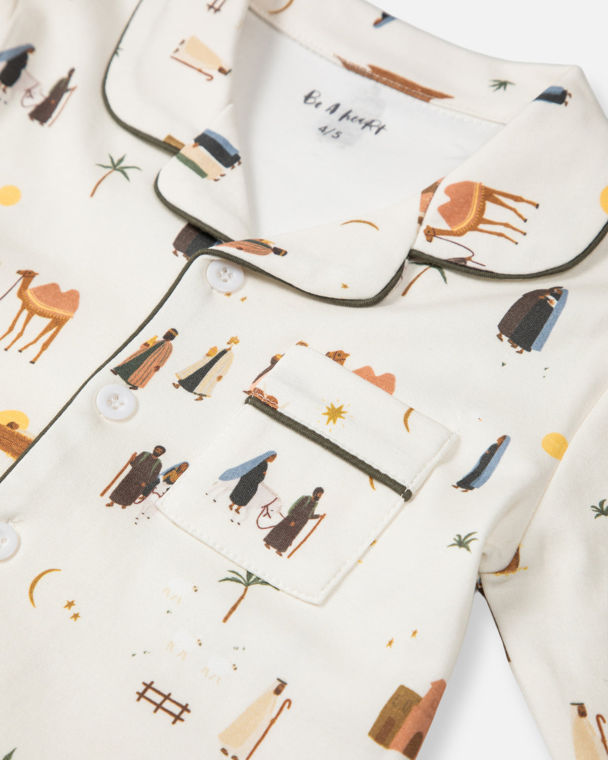 Nativity Christmas Button Down Pajamas