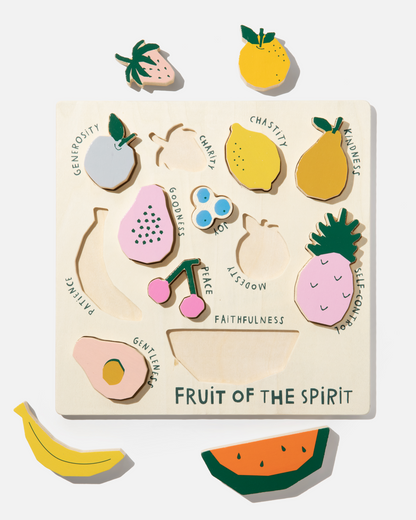 Catholic Fruit of the Spirit Wooden Puzzle