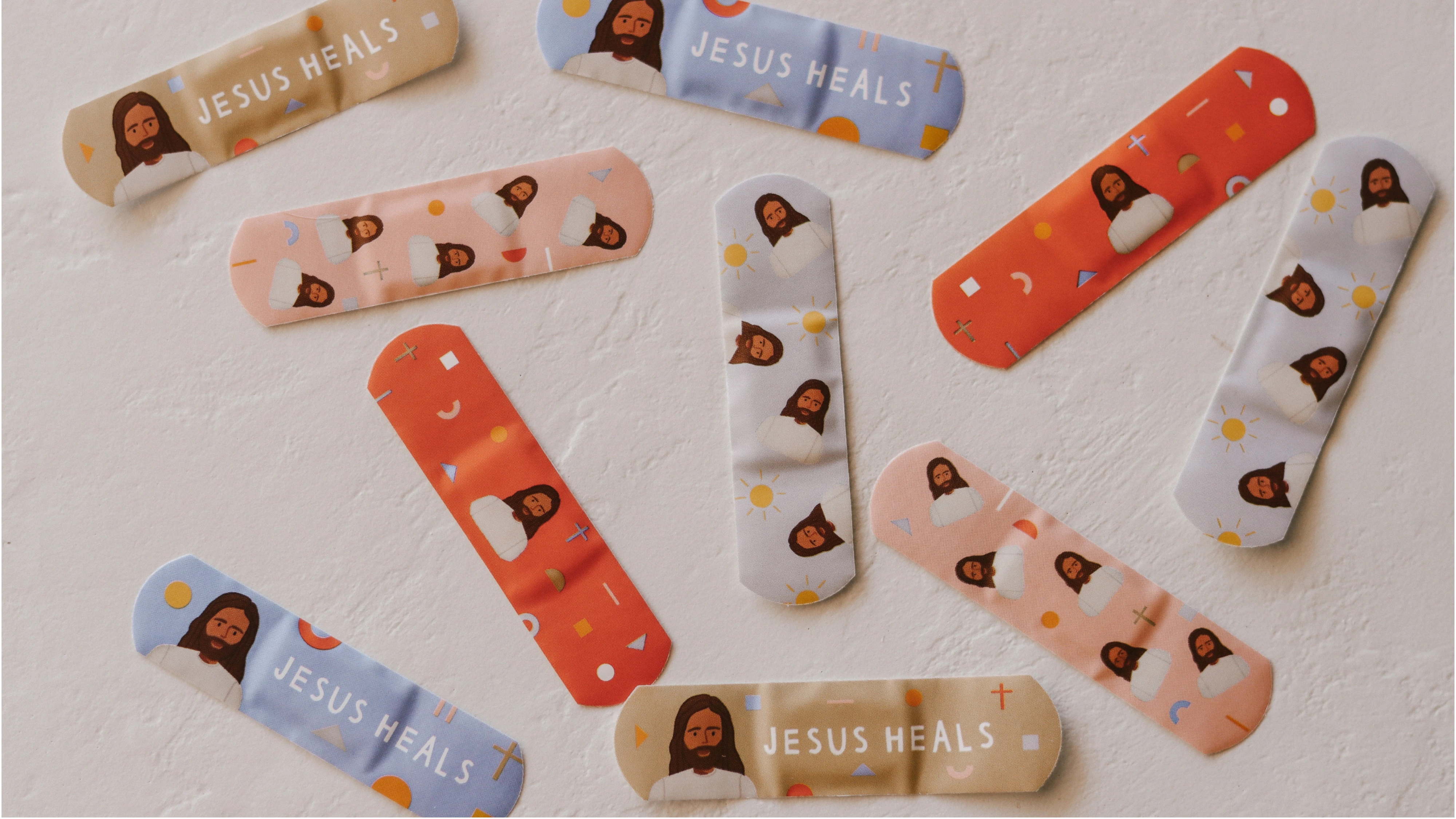 Christ Aid Love Bandages {Small Wall Tapestry} Christ Aid Love Bandages {Small Wall Tapestry}
