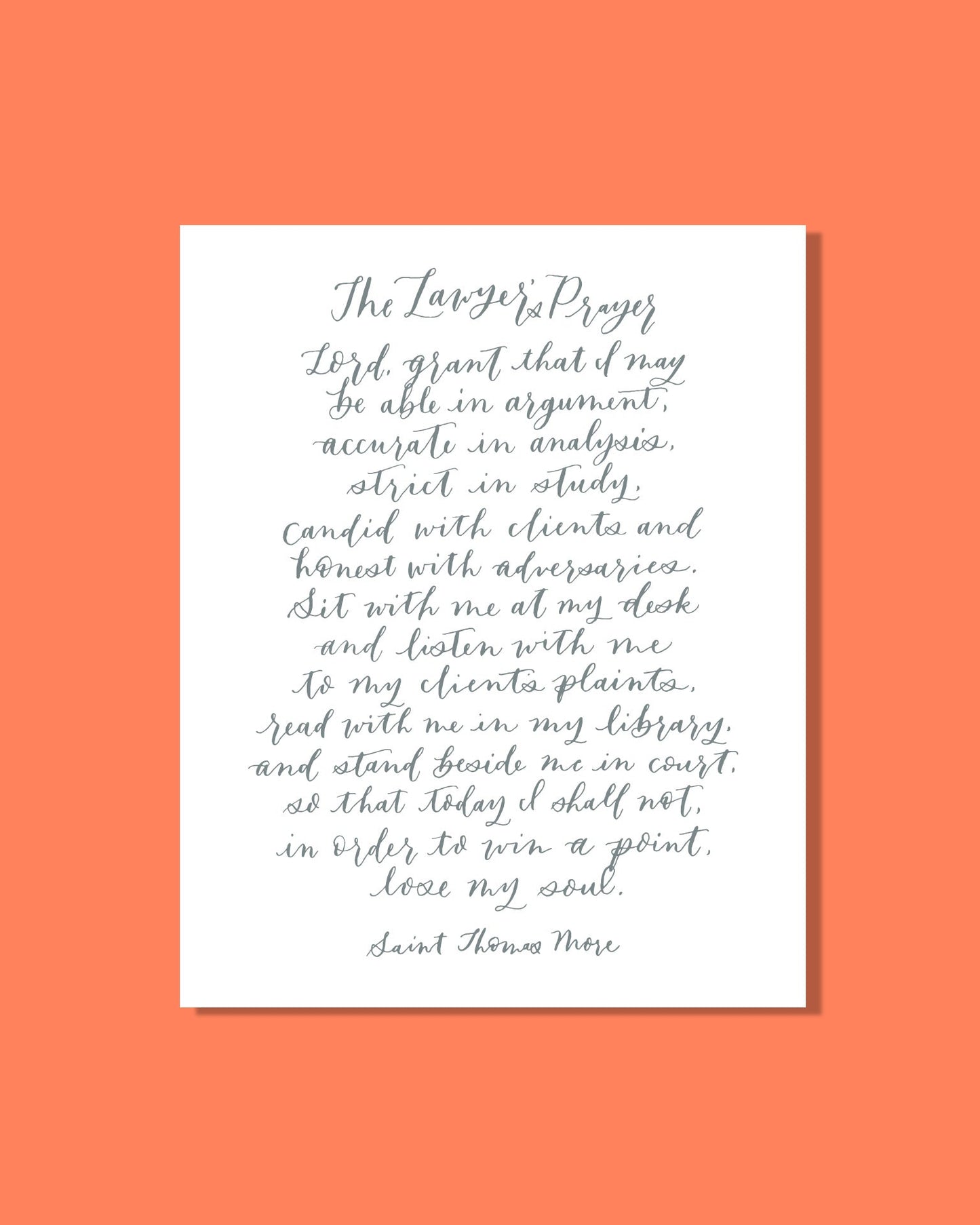 The Lawyers Prayer 8x10 Digital Download