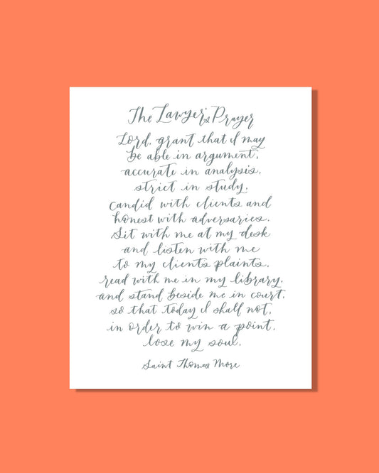 The Lawyers Prayer 8x10 Digital Download