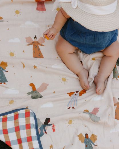 Deluxe Muslin Baby Blanket Quilt