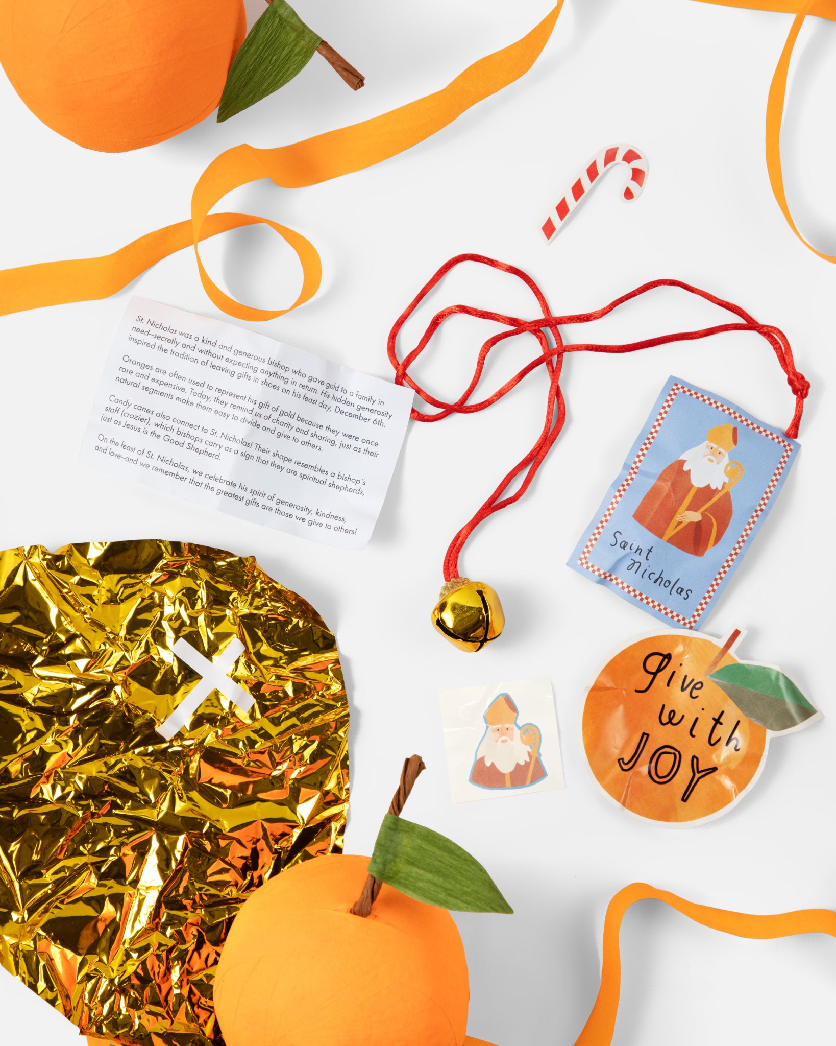 saint nicholas orange surprise ball gift