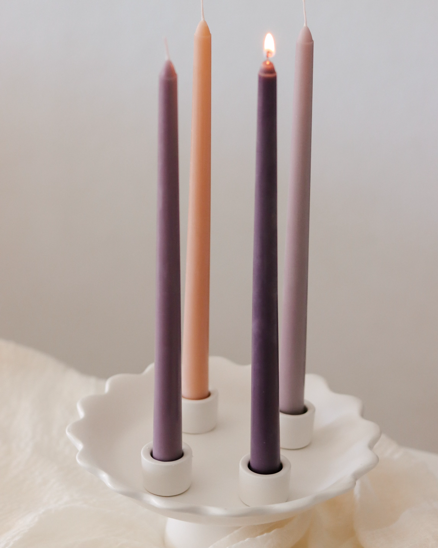 Muted Advent Candles