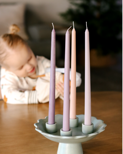 Muted Advent Candles