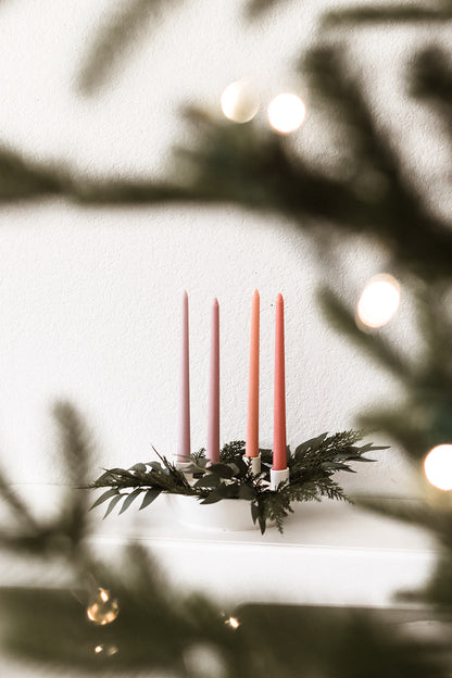 Modern Ceramic Advent Wreath