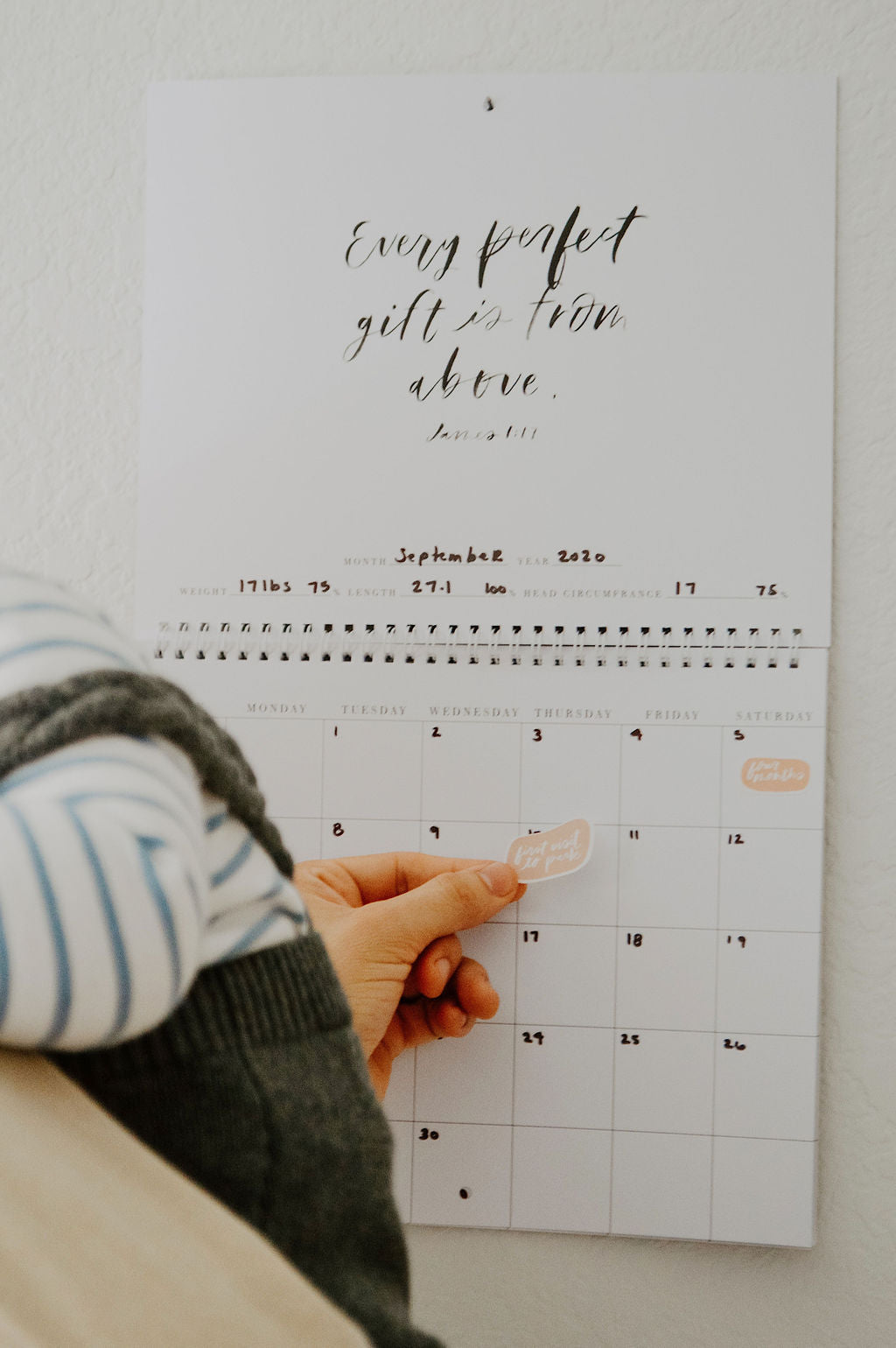 alt="Christian Baby Milestone Calendar"