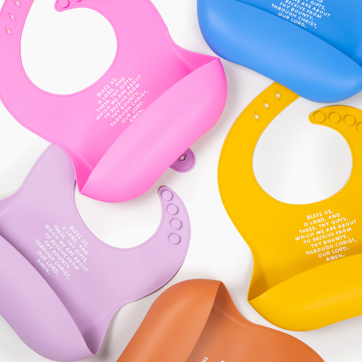 Bavoir Silicone Catholique Be A Heart - Bénédiction Repas Pliable