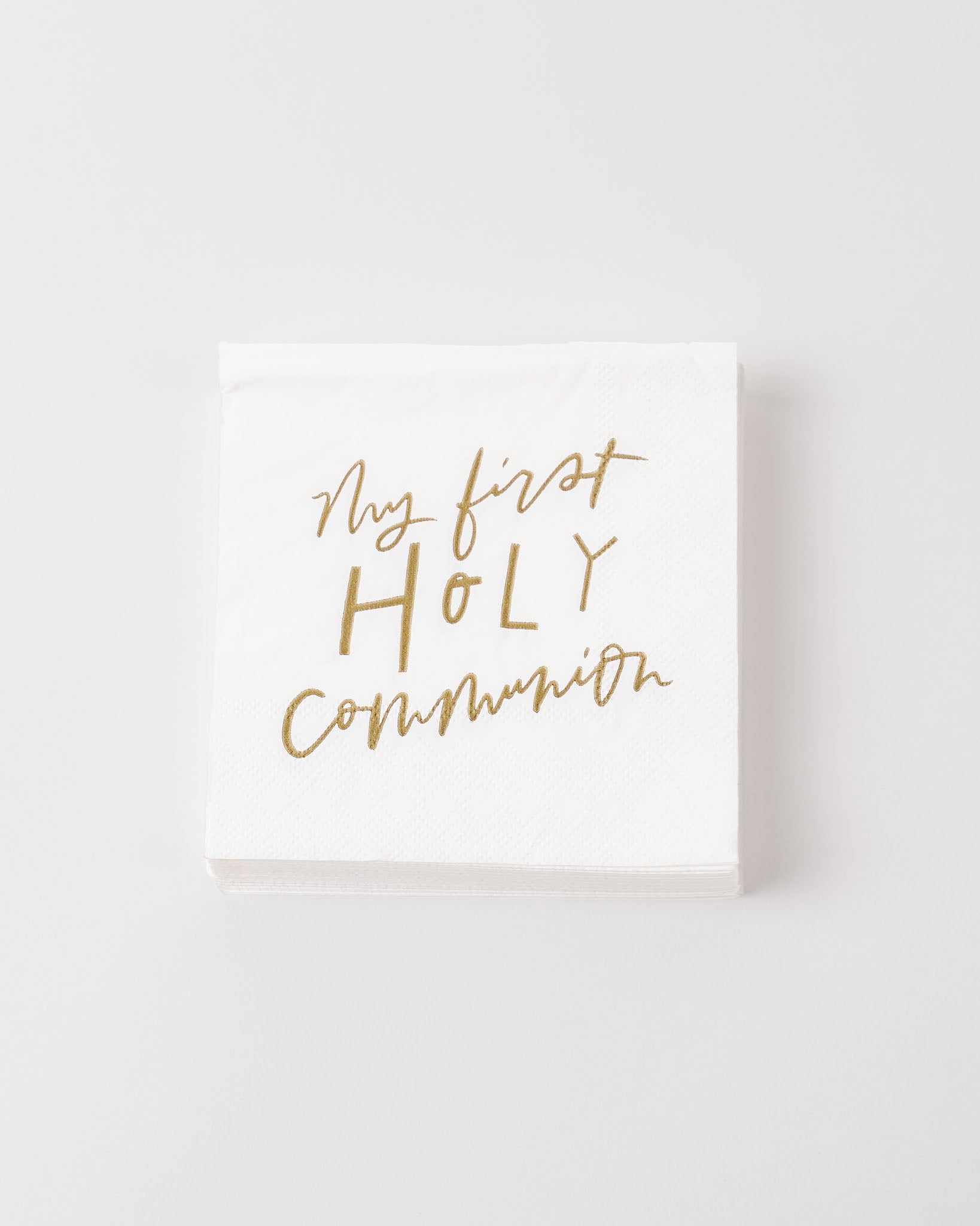 alt="My First Holy Communion Cocktail Napkins"