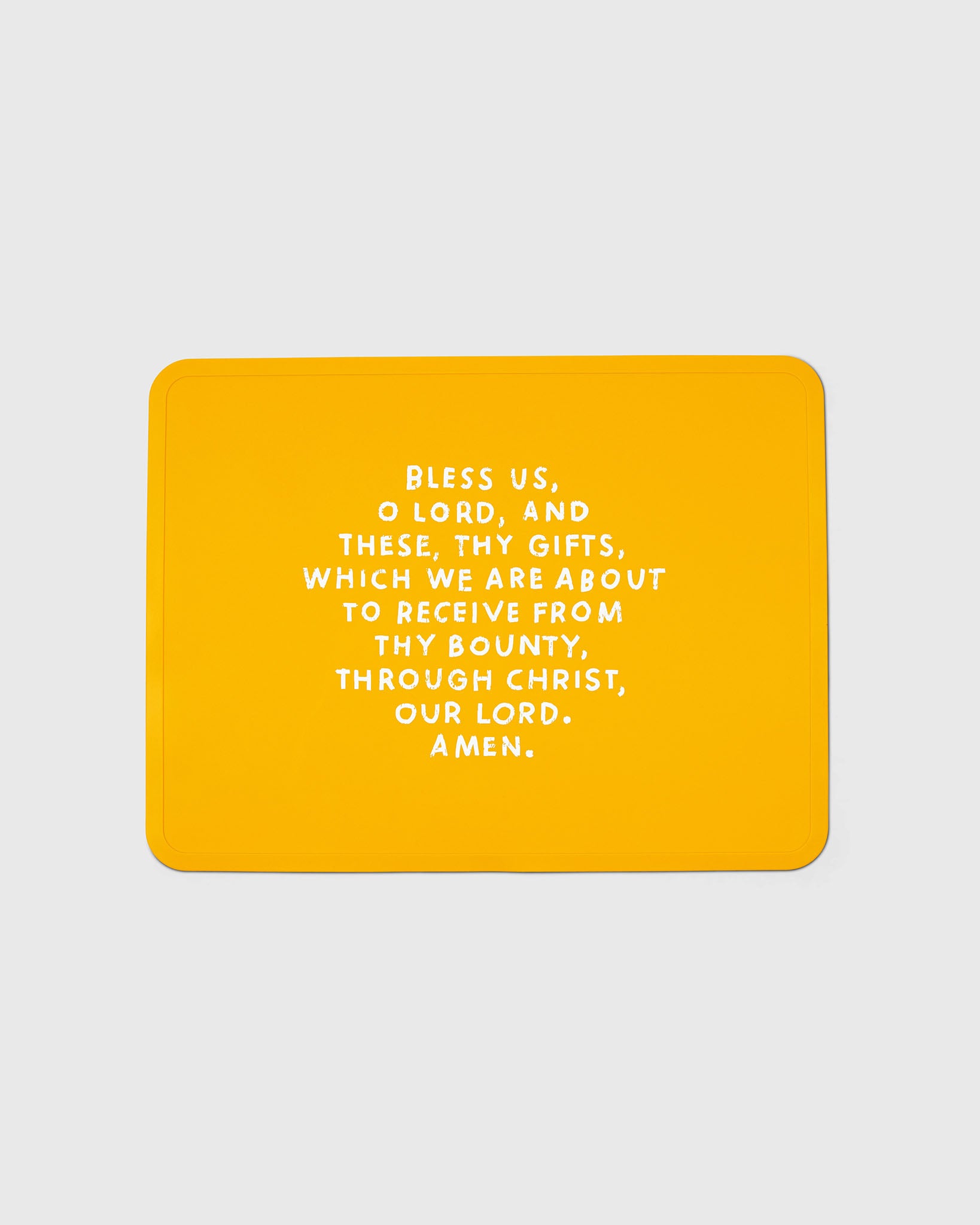 Meal Blessing Silicone Placemat Mustard Yellow