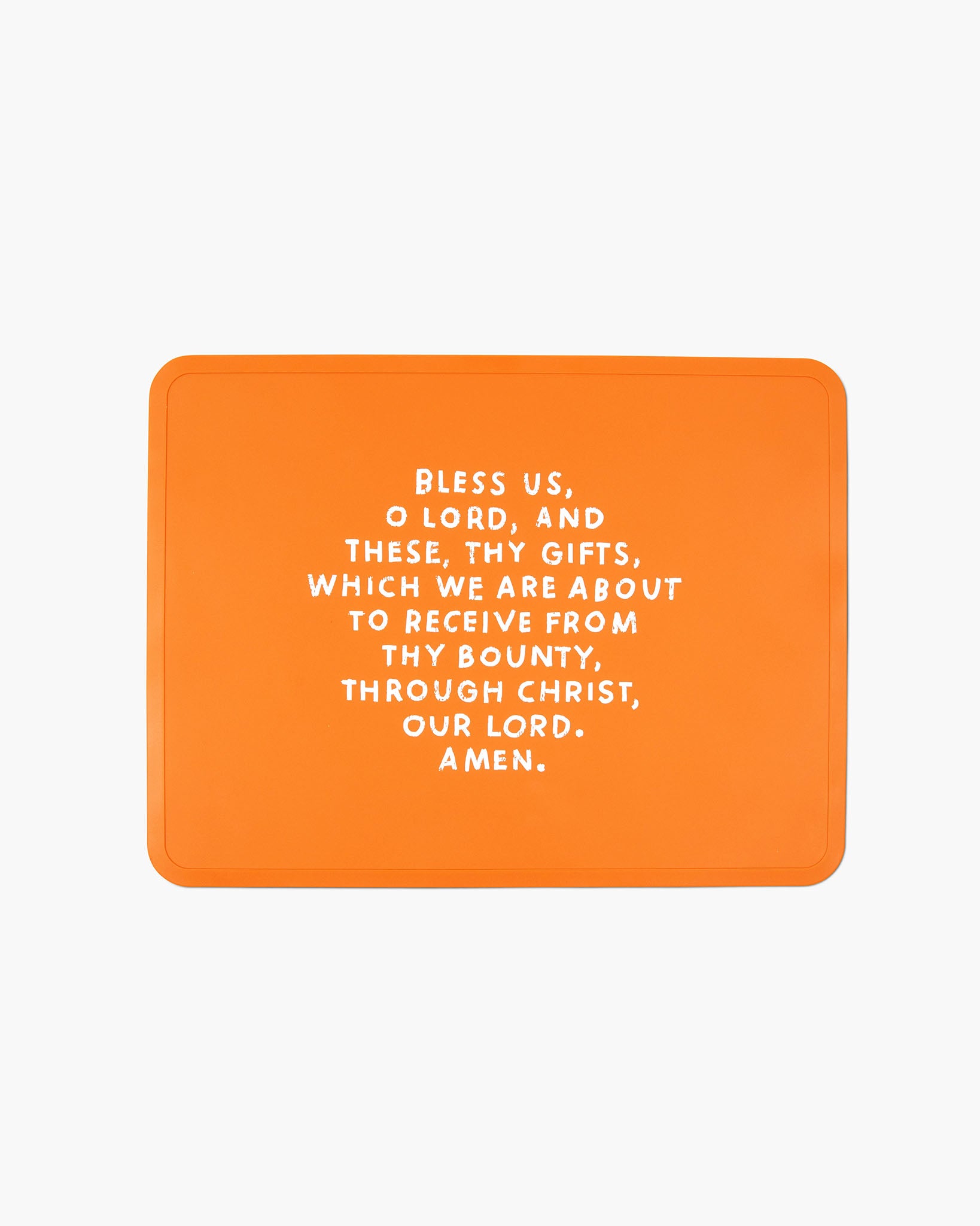 Meal Blessing Silicone Placemat Cider Orange