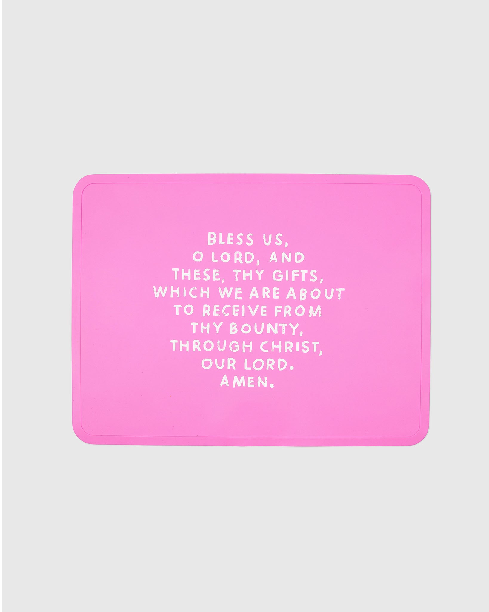 Meal Blessing Silicone Placemat Bubblegum Pink